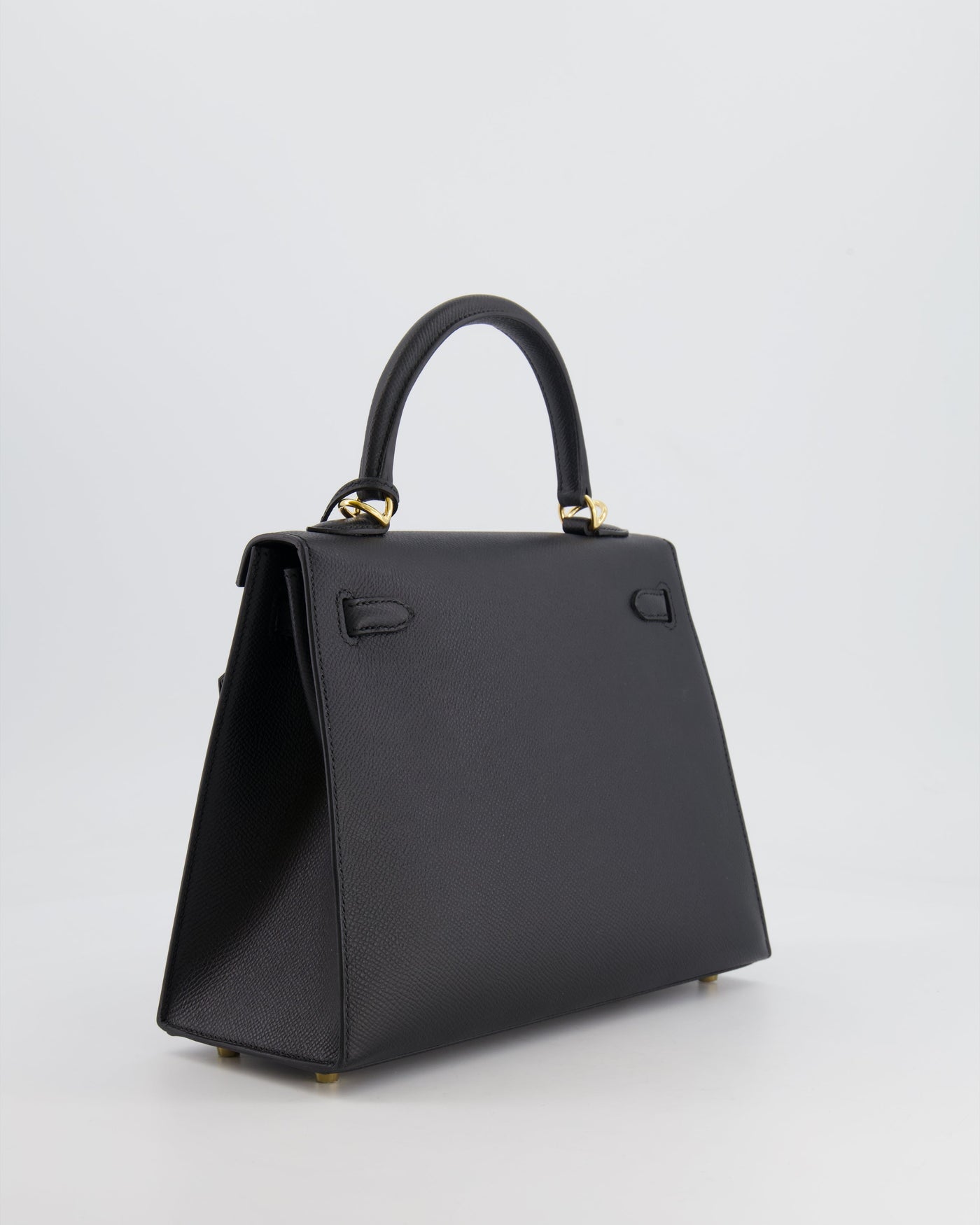 Hermes Kelly 25 Sellier Bag in Noir Epsom Leather with Gold Hardware - Product Image 8