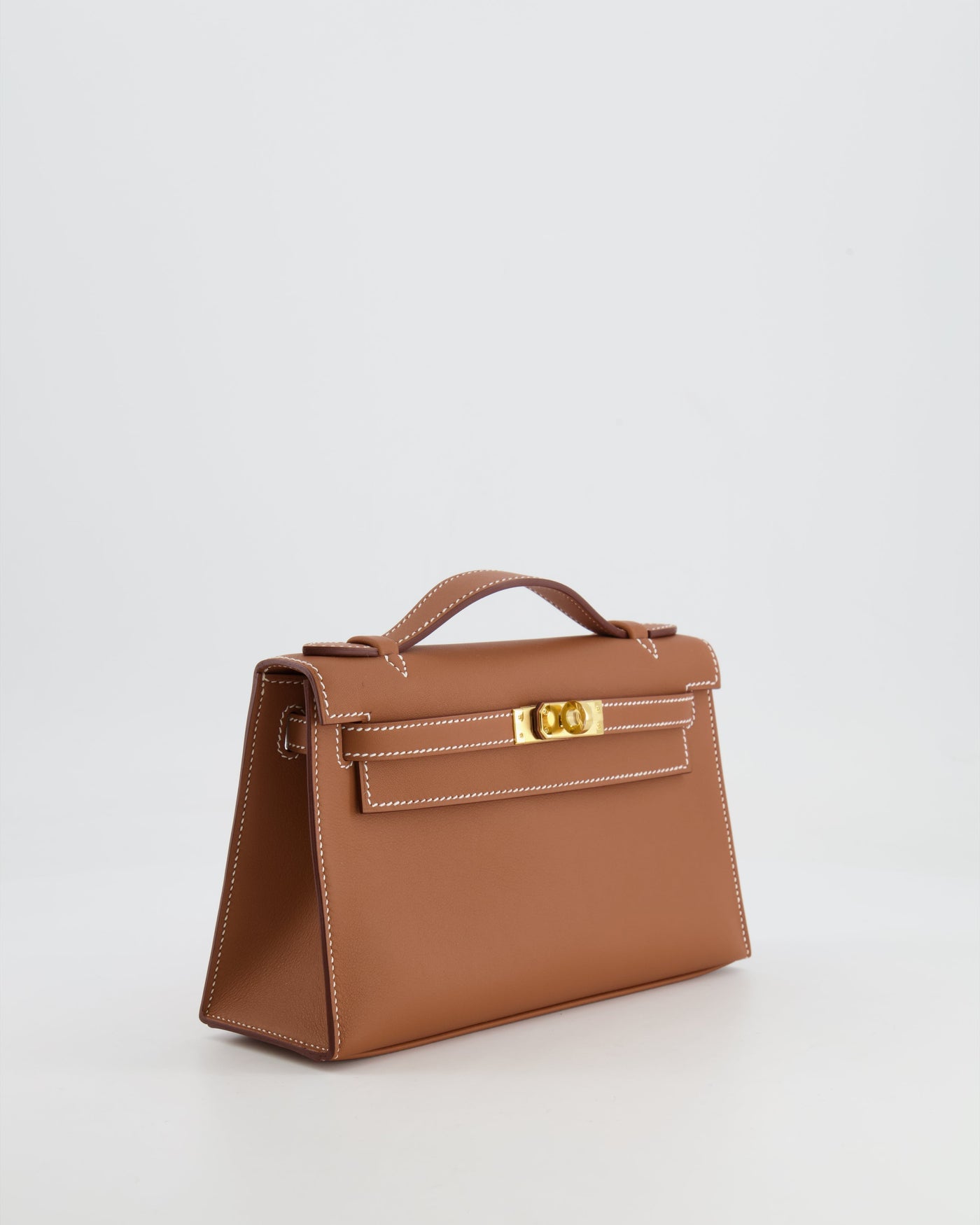 *RARE* Hermes Mini Kelly Pochette Bag in Gold Swift Leather with Gold Hardware - Product Image 4