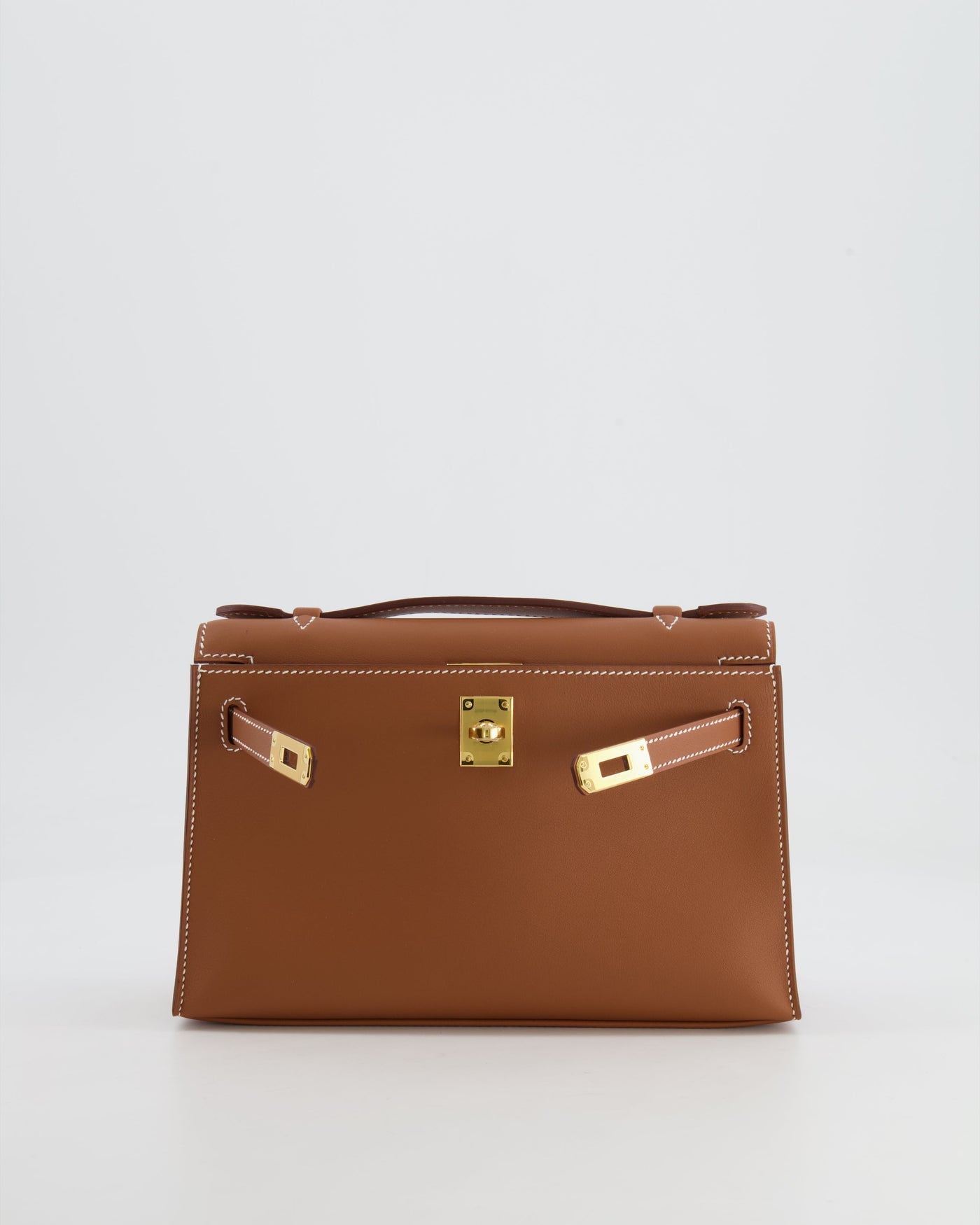 *RARE* Hermes Mini Kelly Pochette Bag in Gold Swift Leather with Gold Hardware - Product Image 3