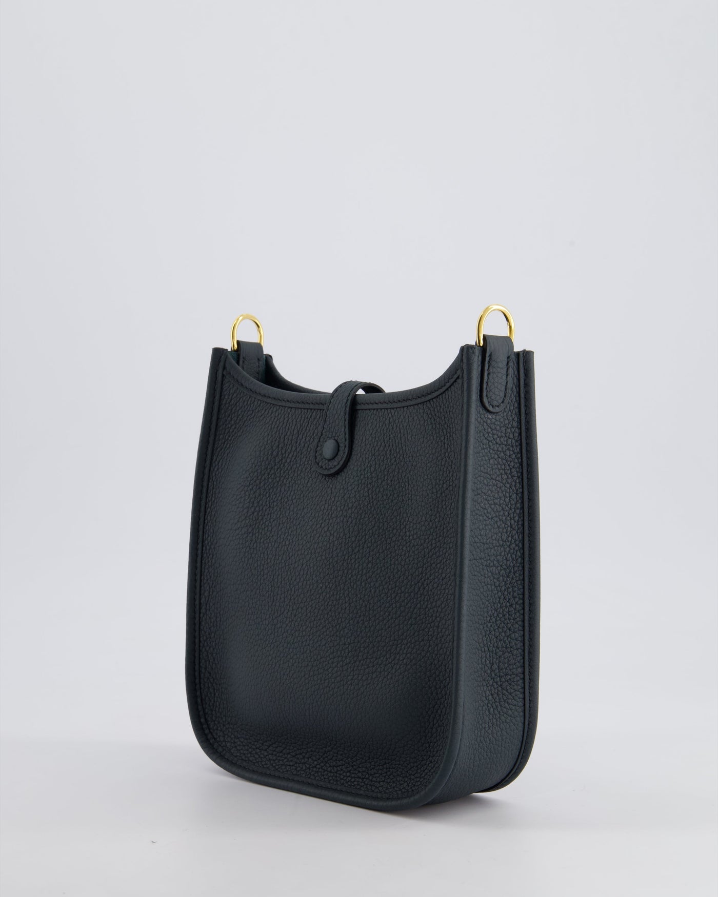 *RARE* Hermes Mini Evelyne 16 Bag in Vert Rousseau Maurice Leather with Gold Hardware & Vert Cypress Sangle Wooly Unicolore Strap - Product Image 5