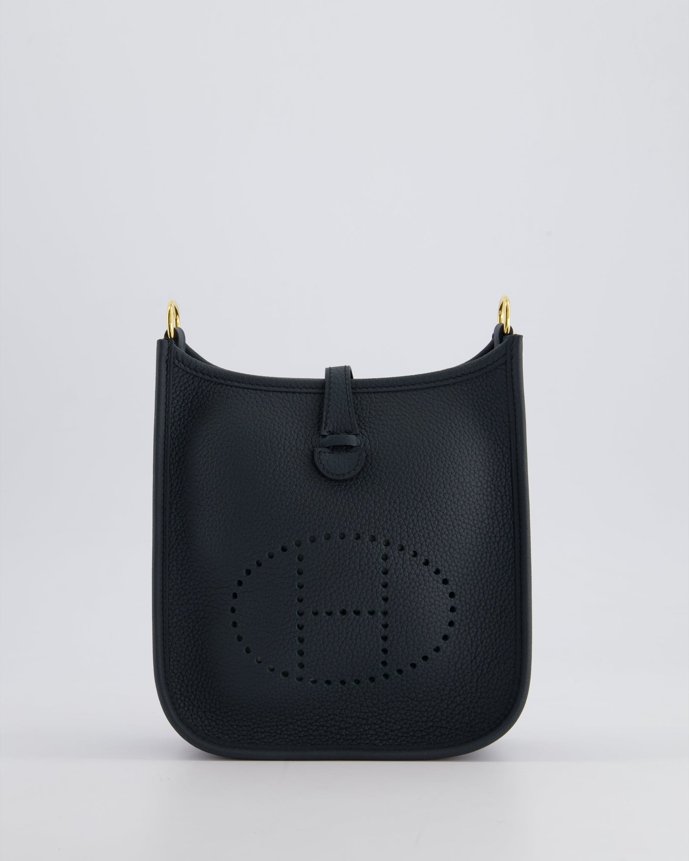 *RARE* Hermes Mini Evelyne 16 Bag in Vert Rousseau Maurice Leather with Gold Hardware & Vert Cypress Sangle Wooly Unicolore Strap - Product Image 16