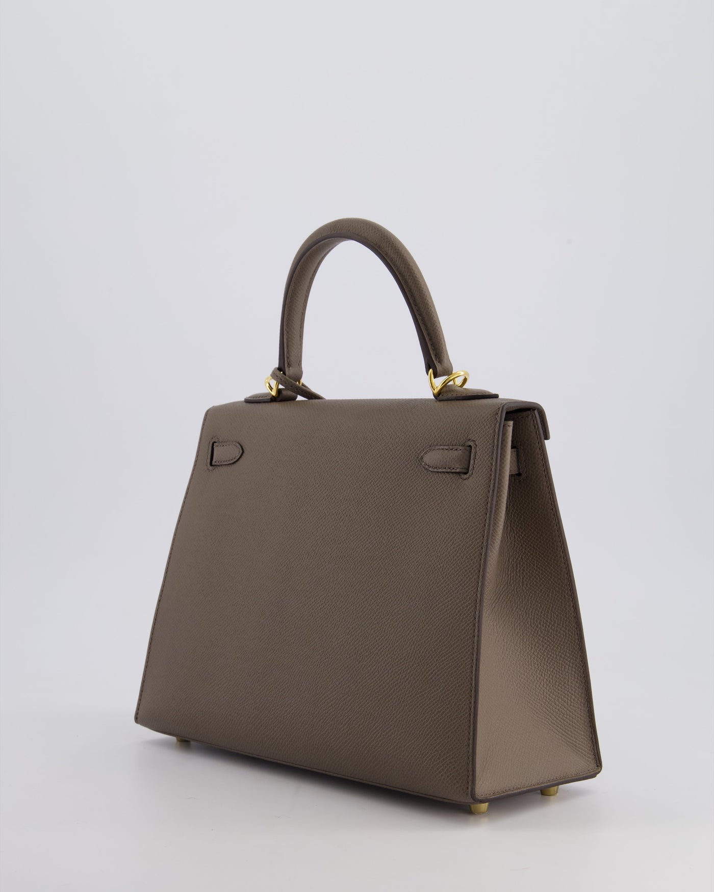 *RARE* Hermes Kelly 25 Sellier Bag in Gris Etain Epsom Leather with Gold Hardware - Product Image 6