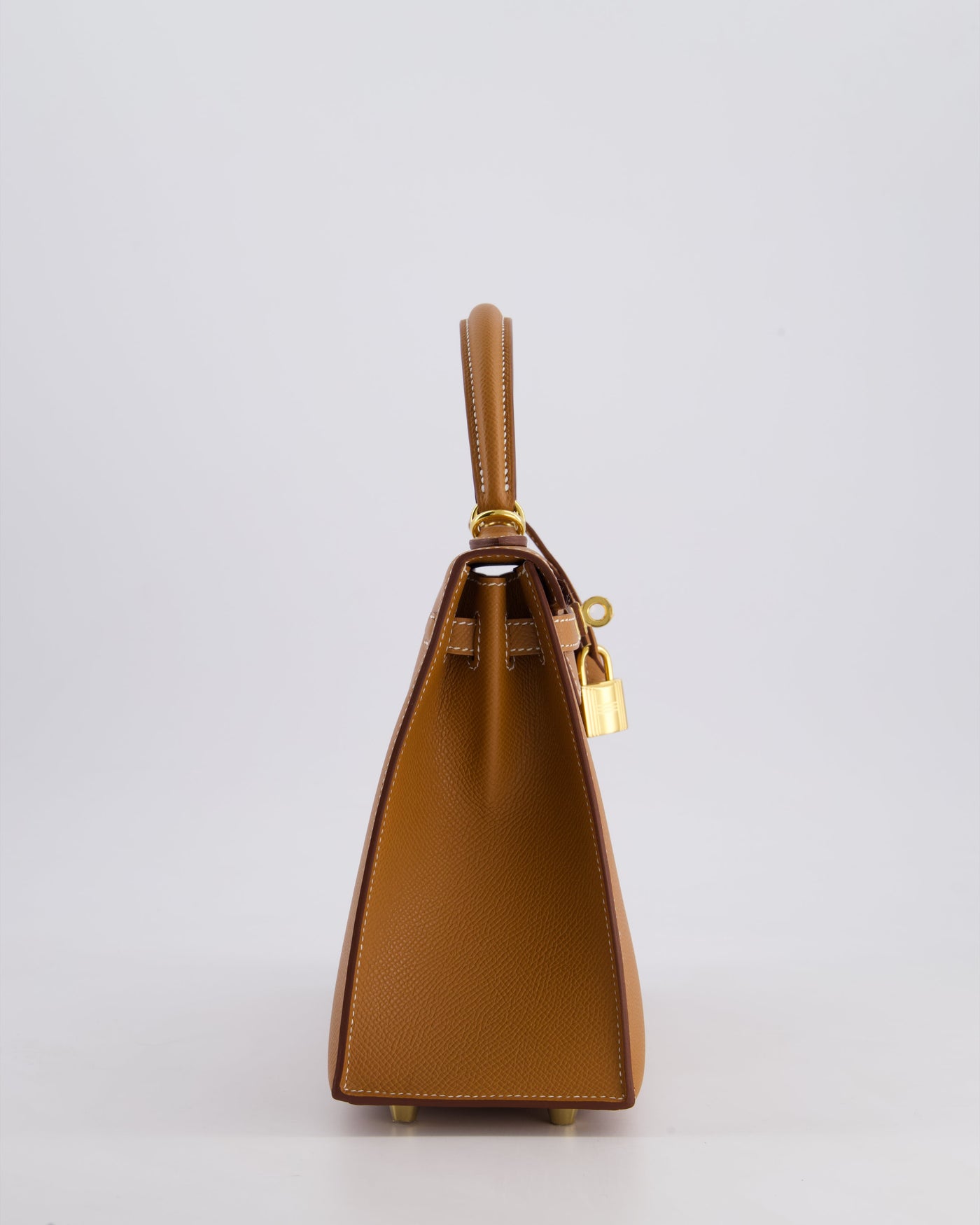 Hermes Kelly 25 Sellier Bag in Gold Epsom Leather with Gold Hardware - Product Image 5