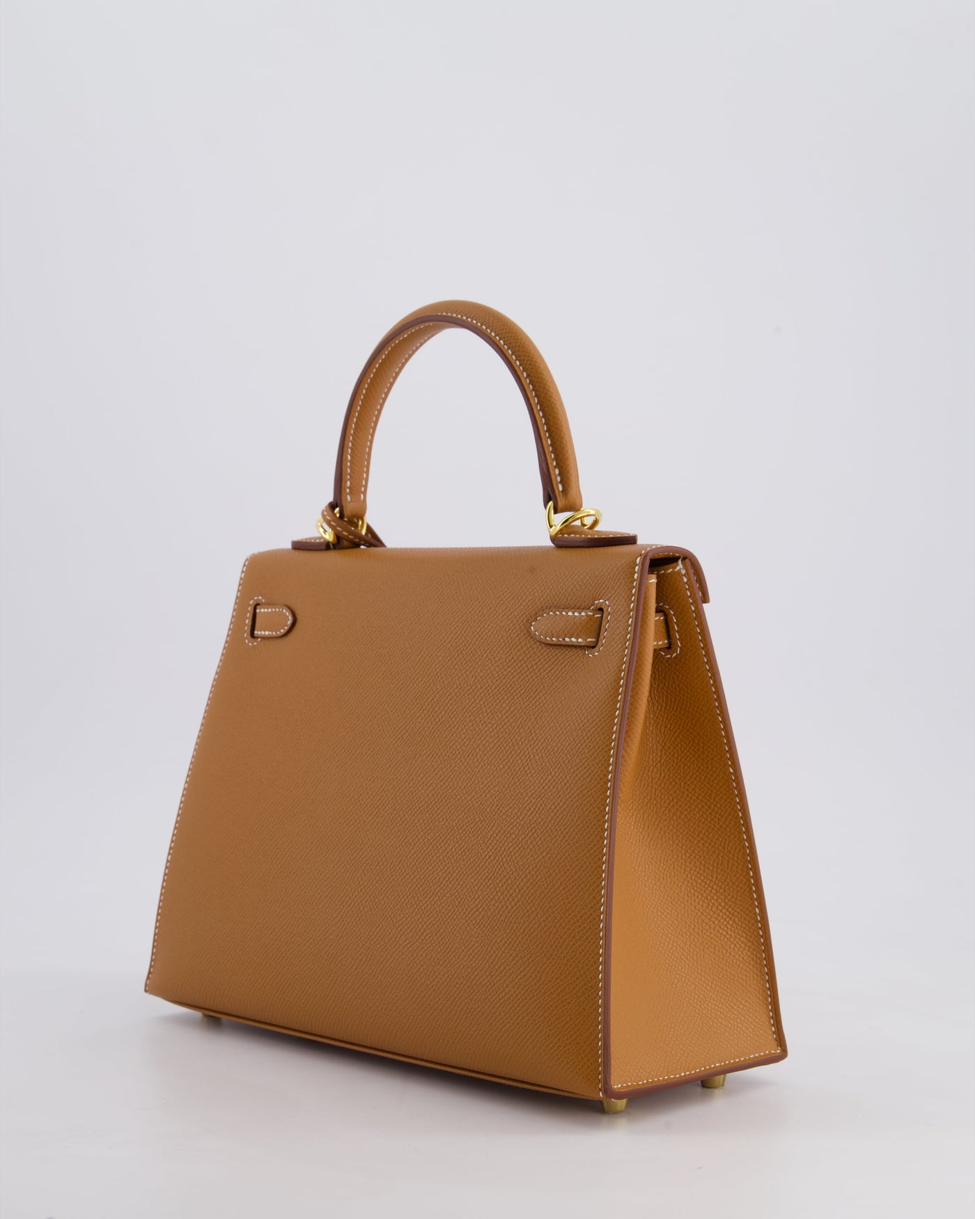 Hermes Kelly 25 Sellier Bag in Gold Epsom Leather with Gold Hardware - Product Image 6