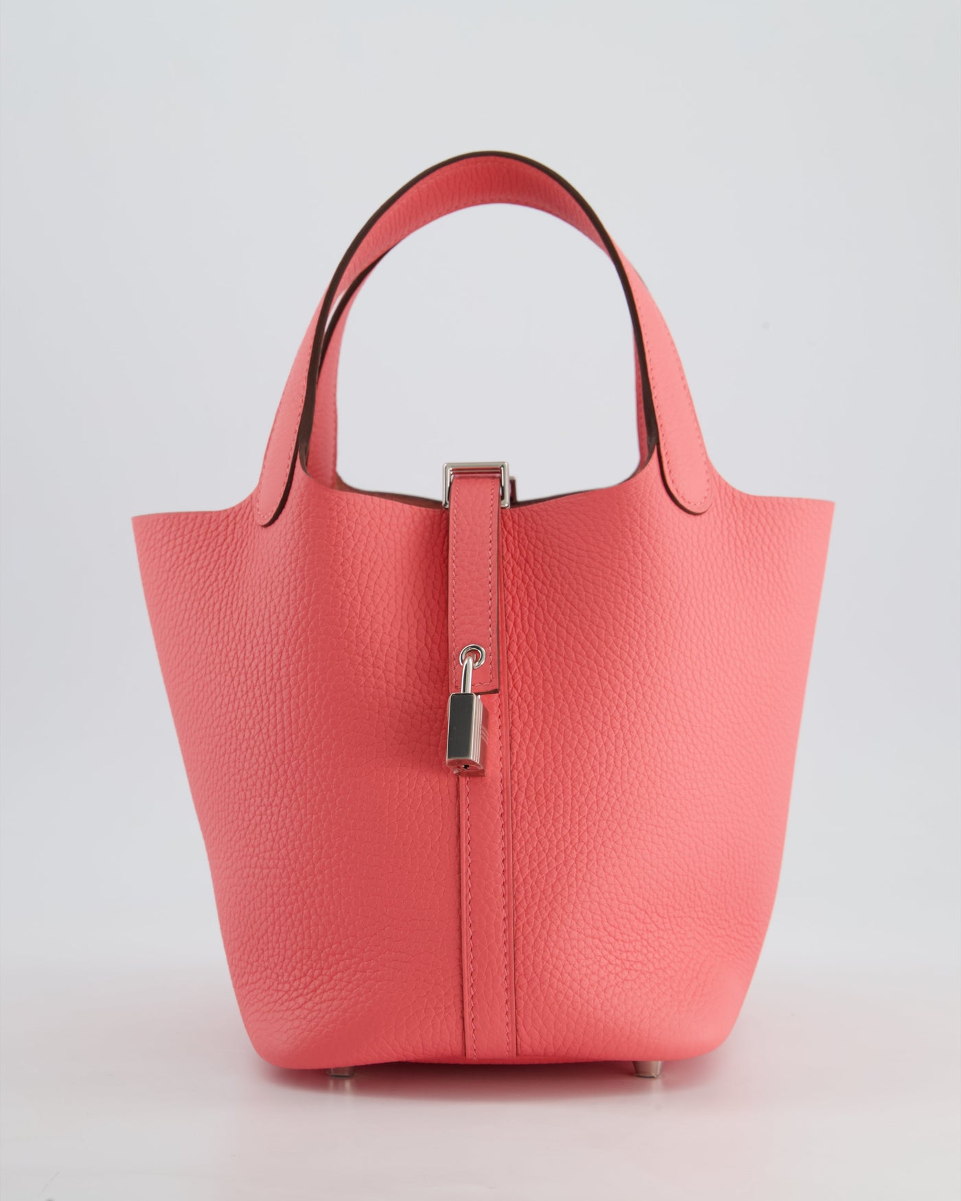 *HOT* Hermes Picotin Lock Bag 18cm in Rose Azalee Clemence Leather with Palladium Hardware | Studio Nafay