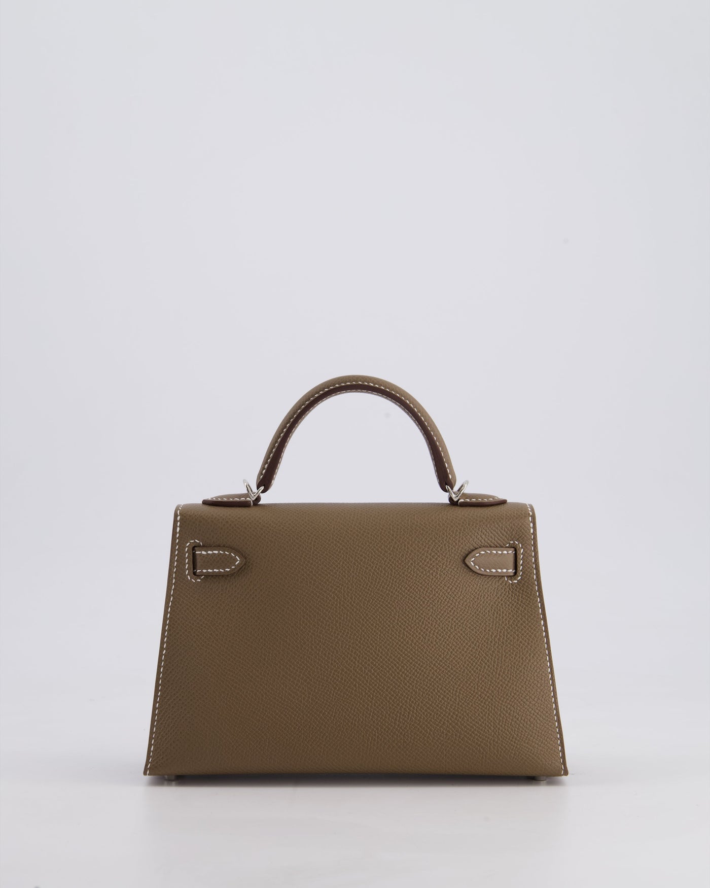 *HOT* Hermes Mini Kelly II 20 Bag in Etoupe Epsom Leather with Palladium Hardware - Product Image 7