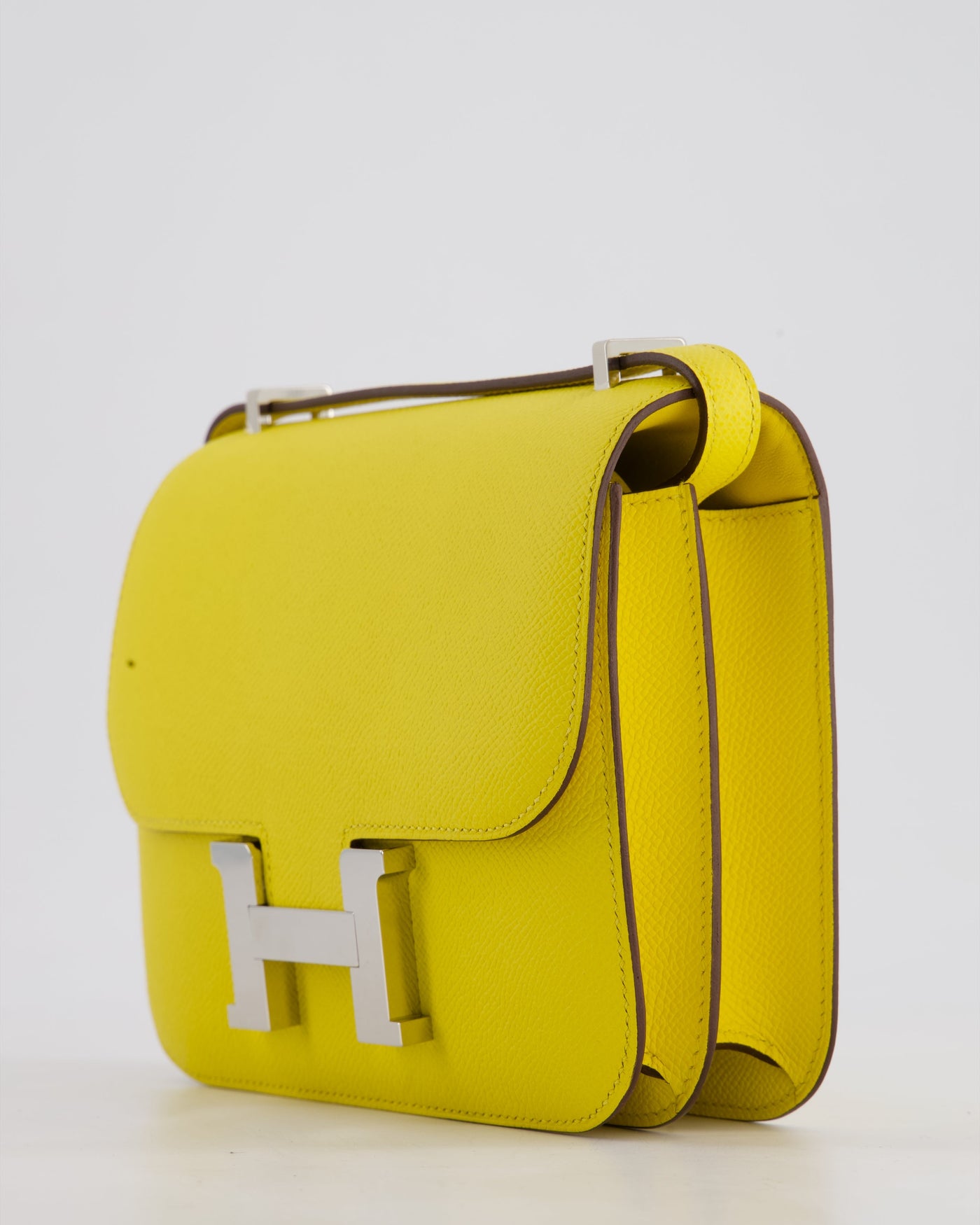 Hermes Constance III 18 Miroir Bag in Jaune De Naples Epsom Leather with Palladium Hardware - Product Image 12