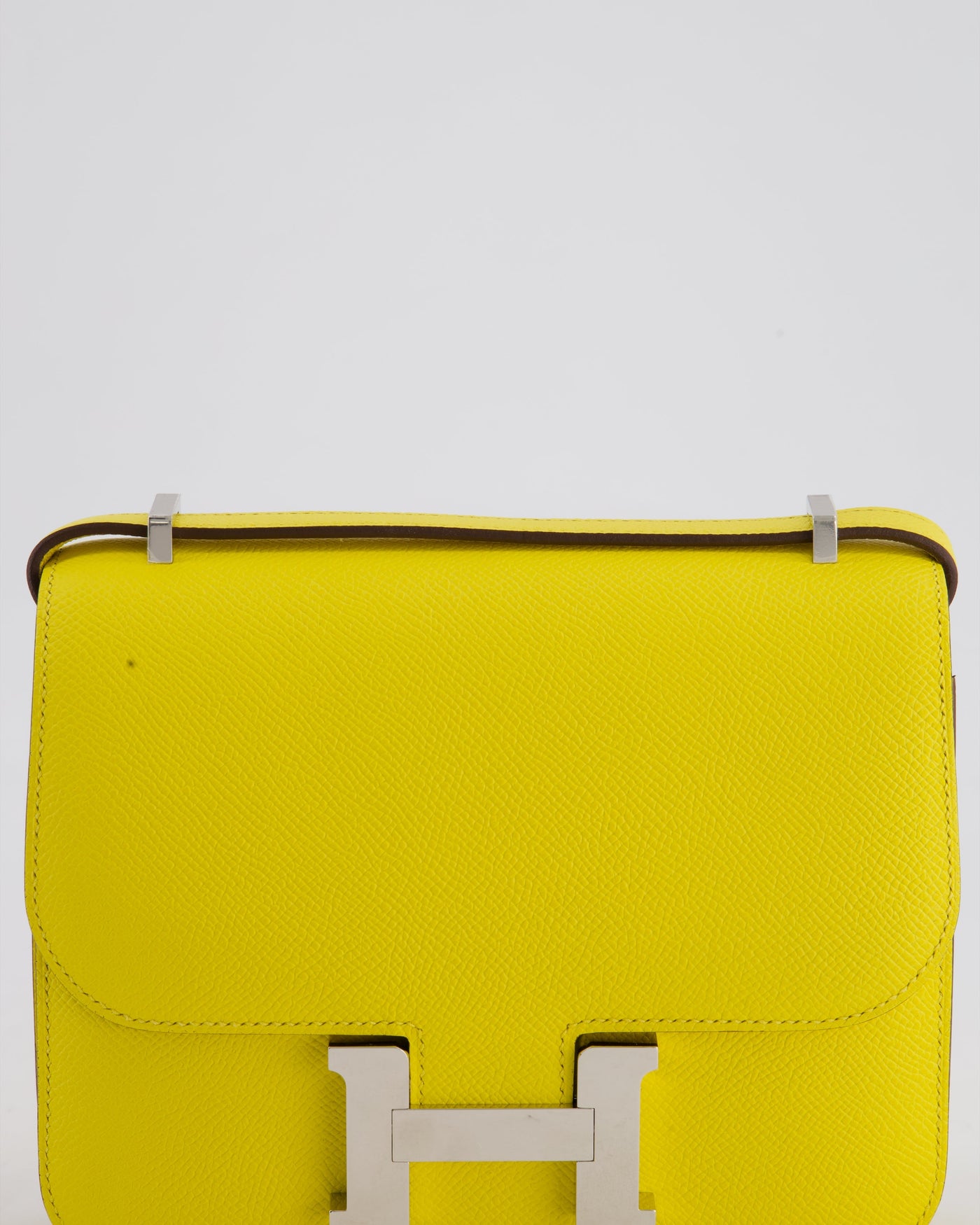 Hermes Constance III 18 Miroir Bag in Jaune De Naples Epsom Leather with Palladium Hardware - Product Image 16