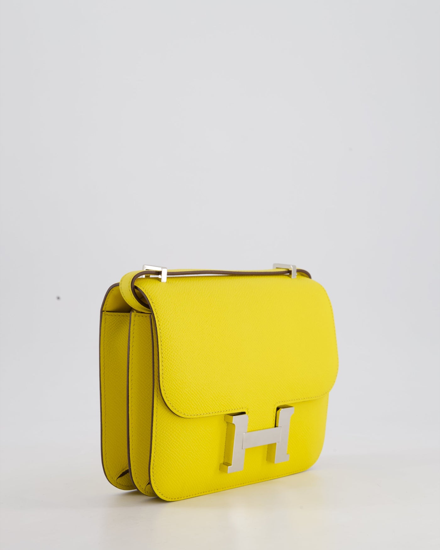 Hermes Constance III 18 Miroir Bag in Jaune De Naples Epsom Leather with Palladium Hardware - Product Image 4