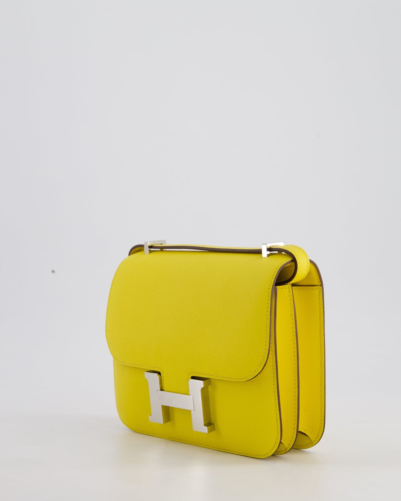 Hermes Constance III 18 Miroir Bag in Jaune De Naples Epsom Leather with Palladium Hardware - Product Image 10