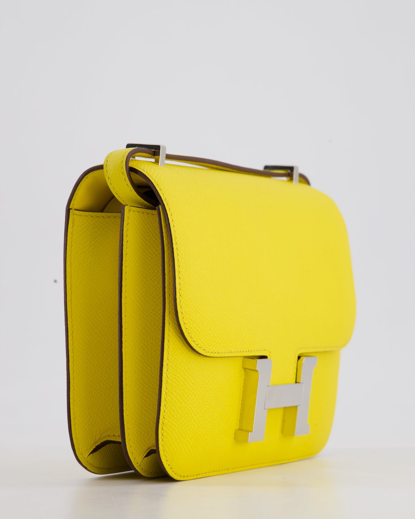 Hermes Constance III 18 Miroir Bag in Jaune De Naples Epsom Leather with Palladium Hardware - Product Image 11