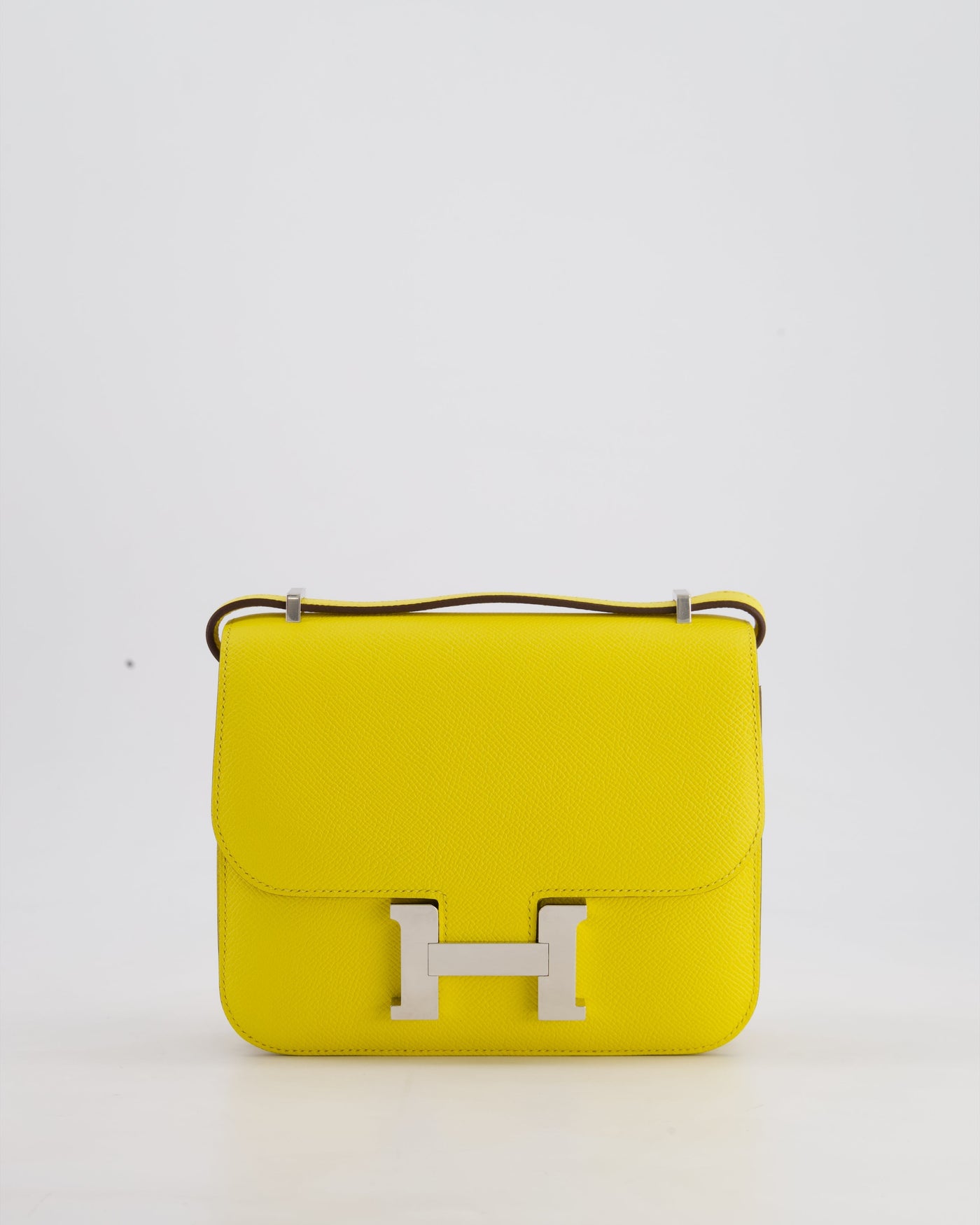 Hermes Constance III 18 Miroir Bag in Jaune De Naples Epsom Leather with Palladium Hardware | Studio Nafay