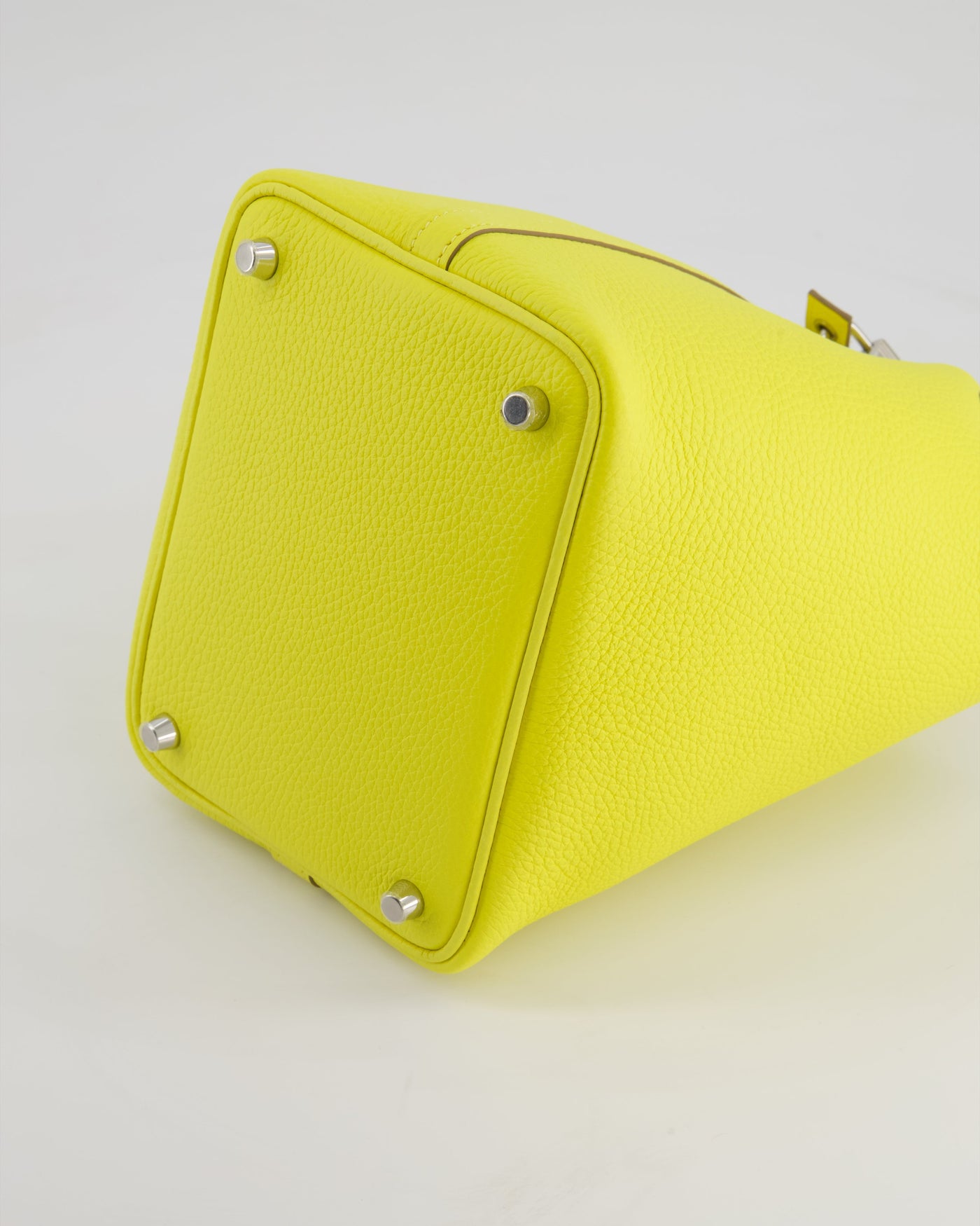 Hermes Picotin Lock Bag 18cm in Lime Clemence Leather with Palladium Hardware - Product Image 18
