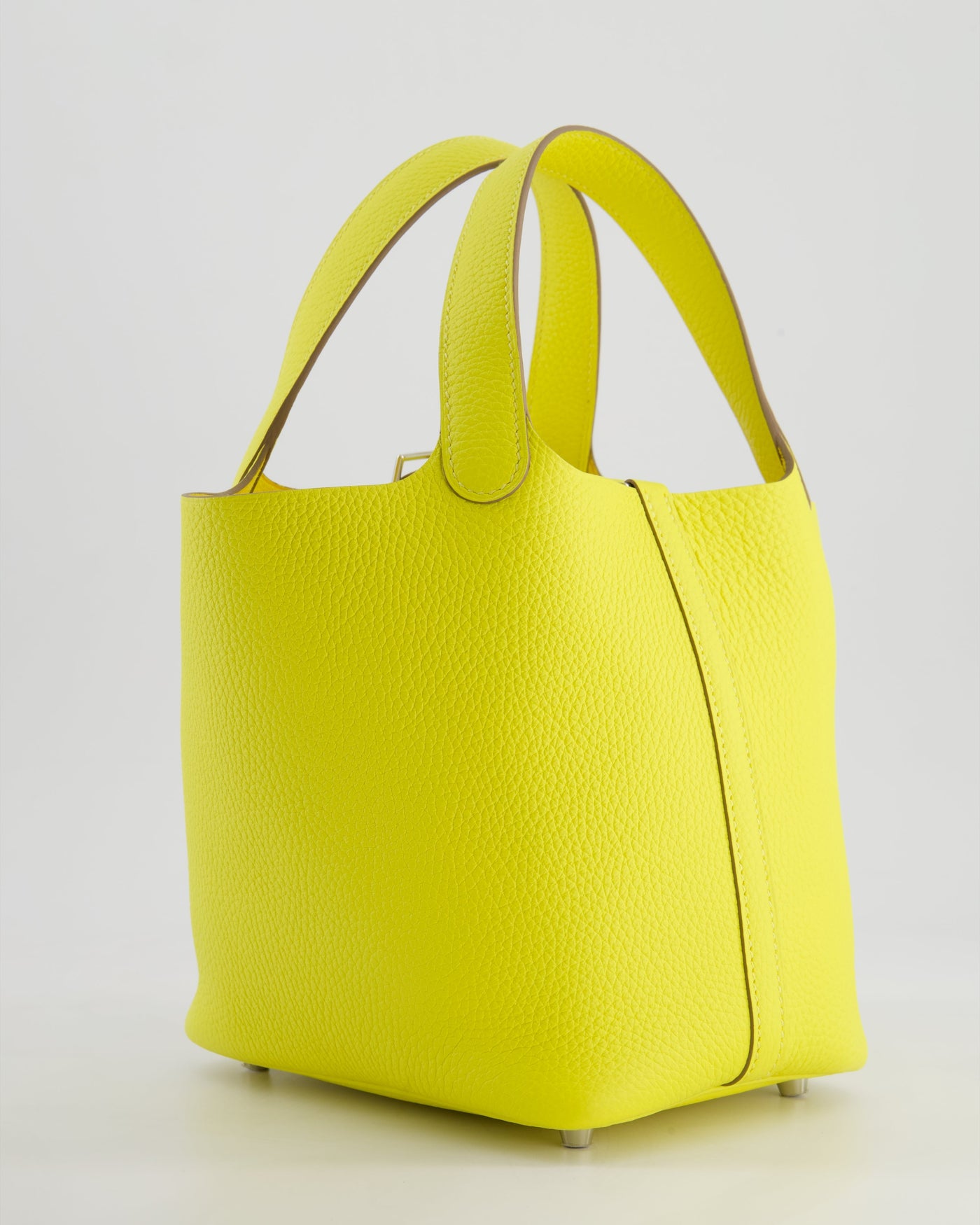 Hermes Picotin Lock Bag 18cm in Lime Clemence Leather with Palladium Hardware - Product Image 7