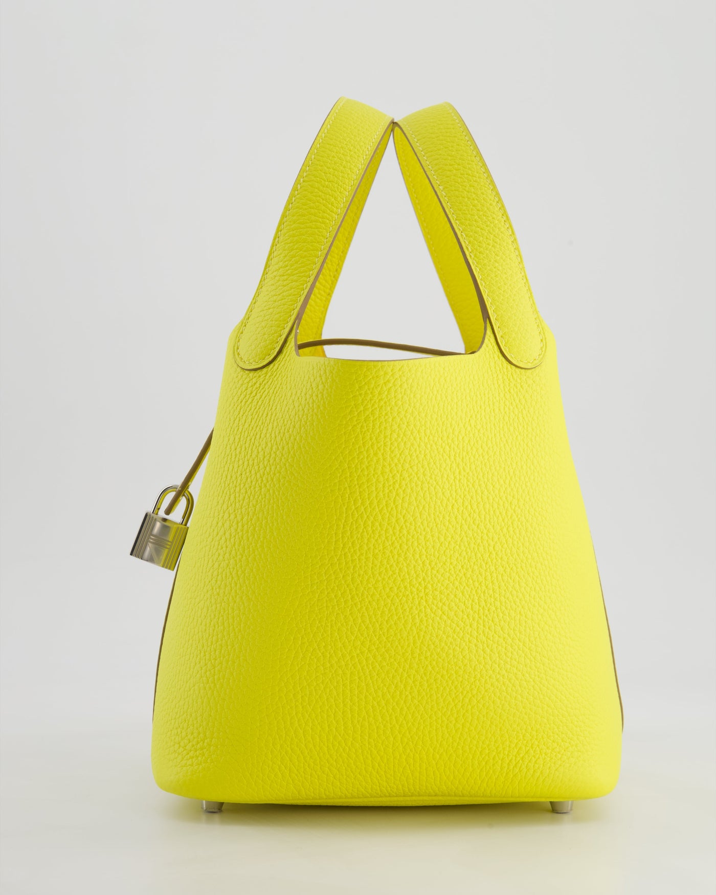 Hermes Picotin Lock Bag 18cm in Lime Clemence Leather with Palladium Hardware - Product Image 8
