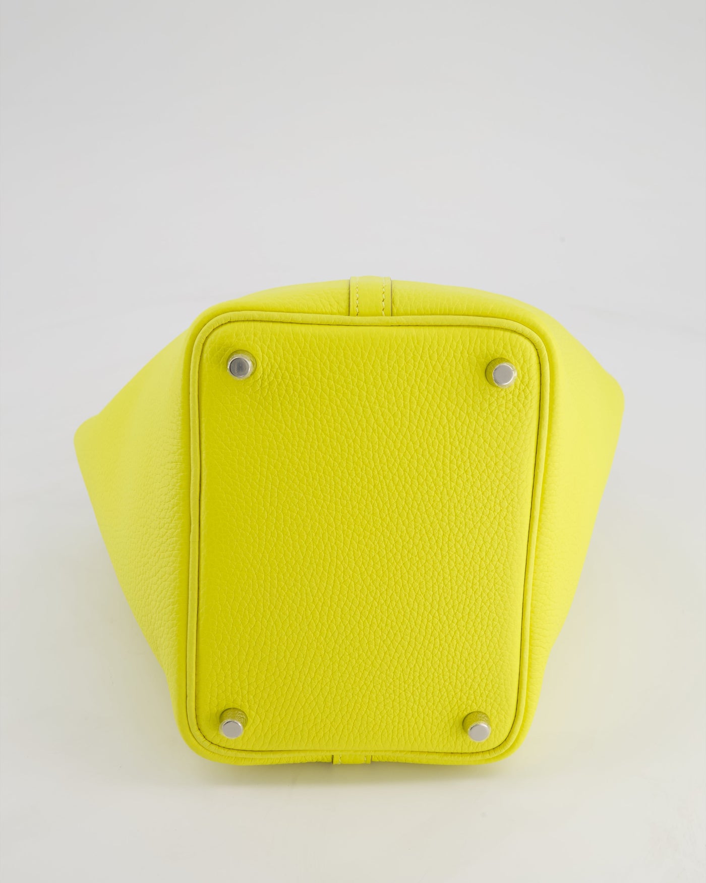 Hermes Picotin Lock Bag 18cm in Lime Clemence Leather with Palladium Hardware - Product Image 17