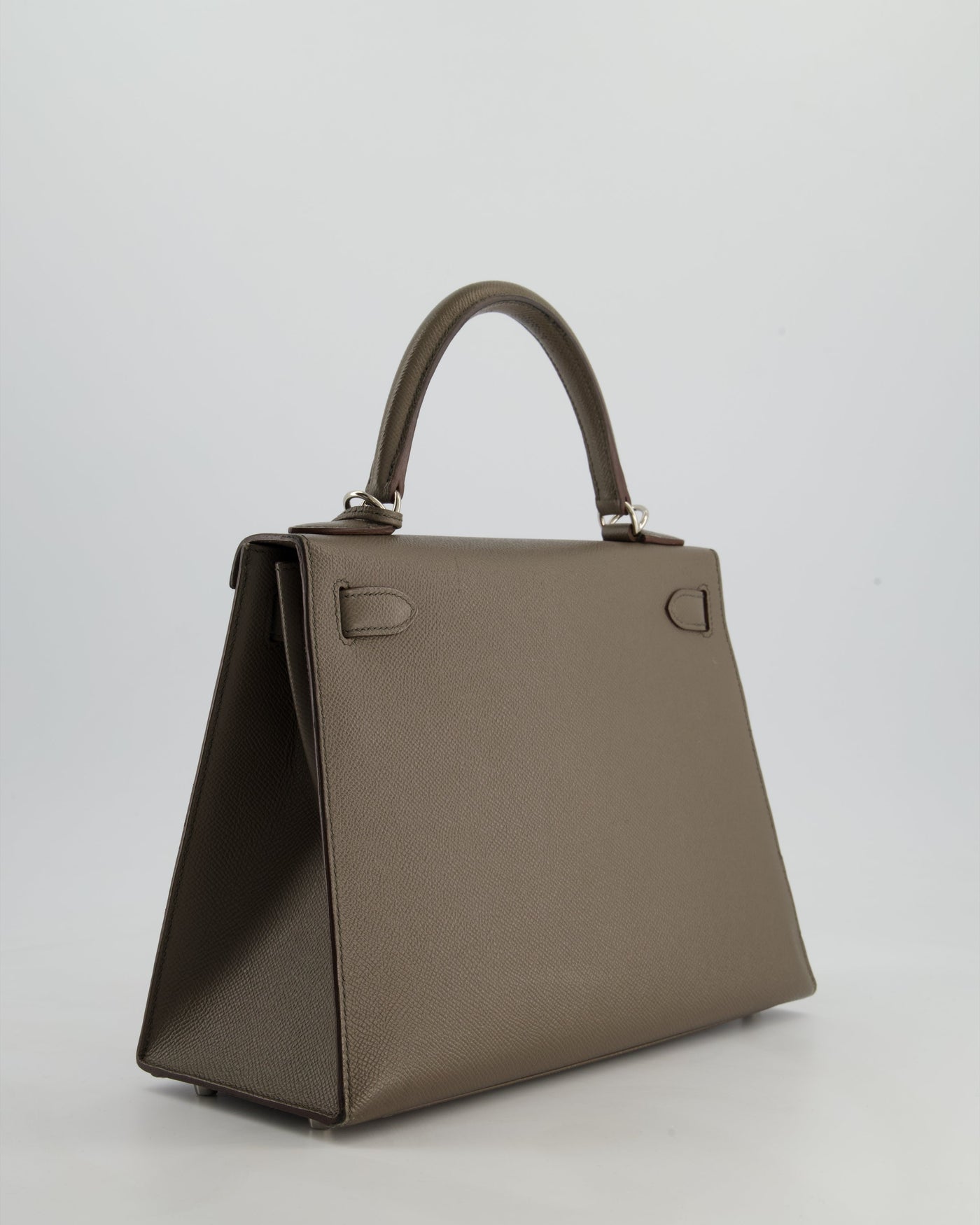 Hermes HSS Kelly 28 Sellier Bag in Gris Etain Epsom Leather with Palladium Hardware - Product Image 8