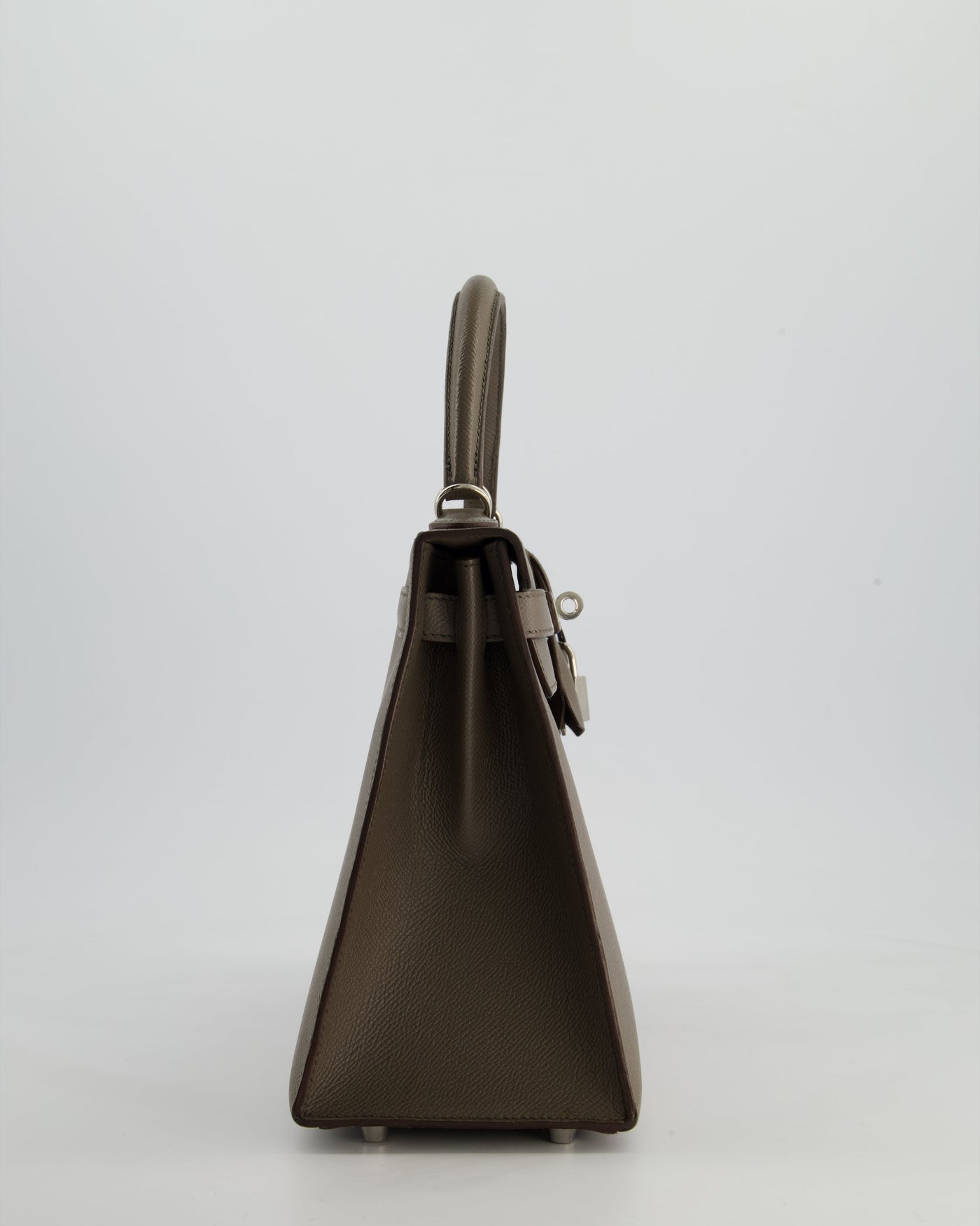 Hermes HSS Kelly 28 Sellier Bag in Gris Etain Epsom Leather with Palladium Hardware - Product Image 5