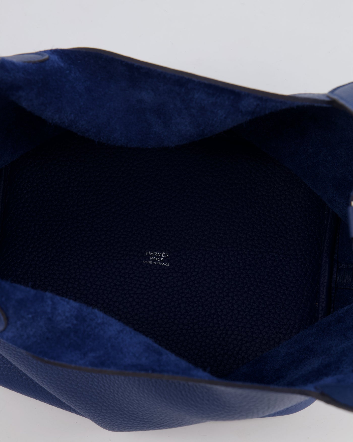 Hermes Picotin Lock Bag 22 in Blue Tie Clemence Leather with Palladium Hardware - Product Image 18