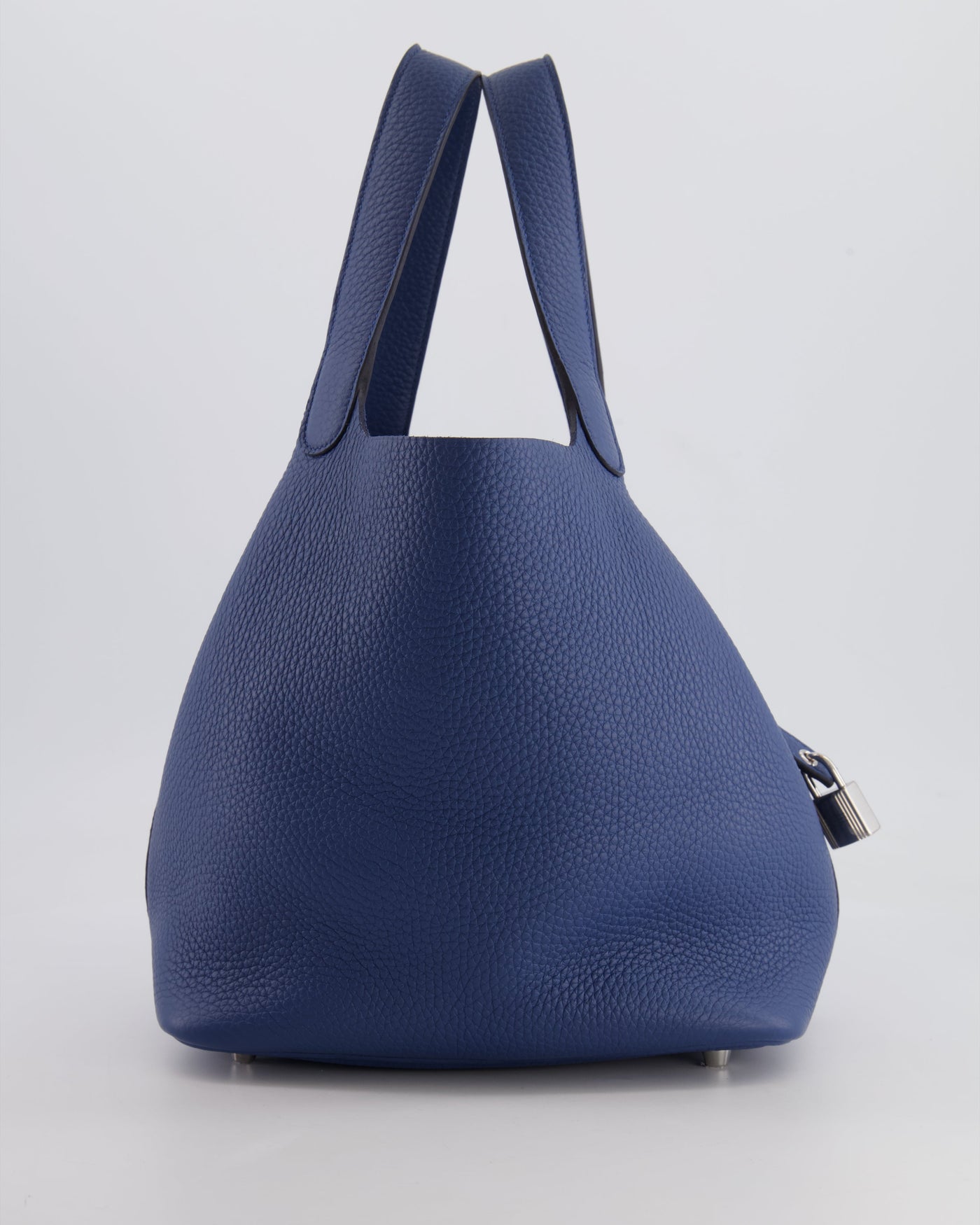Hermes Picotin Lock Bag 22 in Blue Tie Clemence Leather with Palladium Hardware - Product Image 5