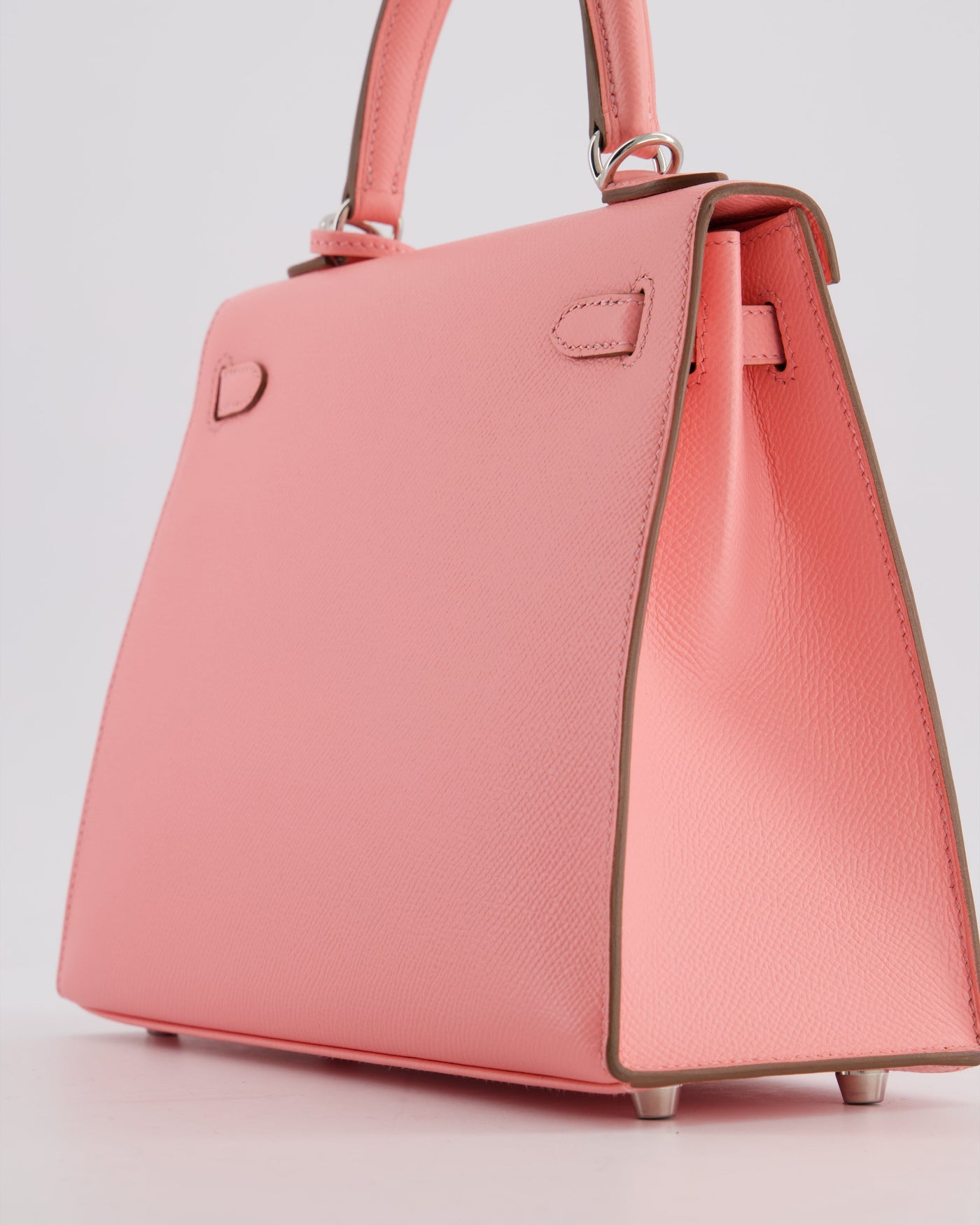 *RARE* Hermes Kelly 25 Sellier Bag in Rose Confetti in Epsom Leather with Palladium Hardware - Product Image 13
