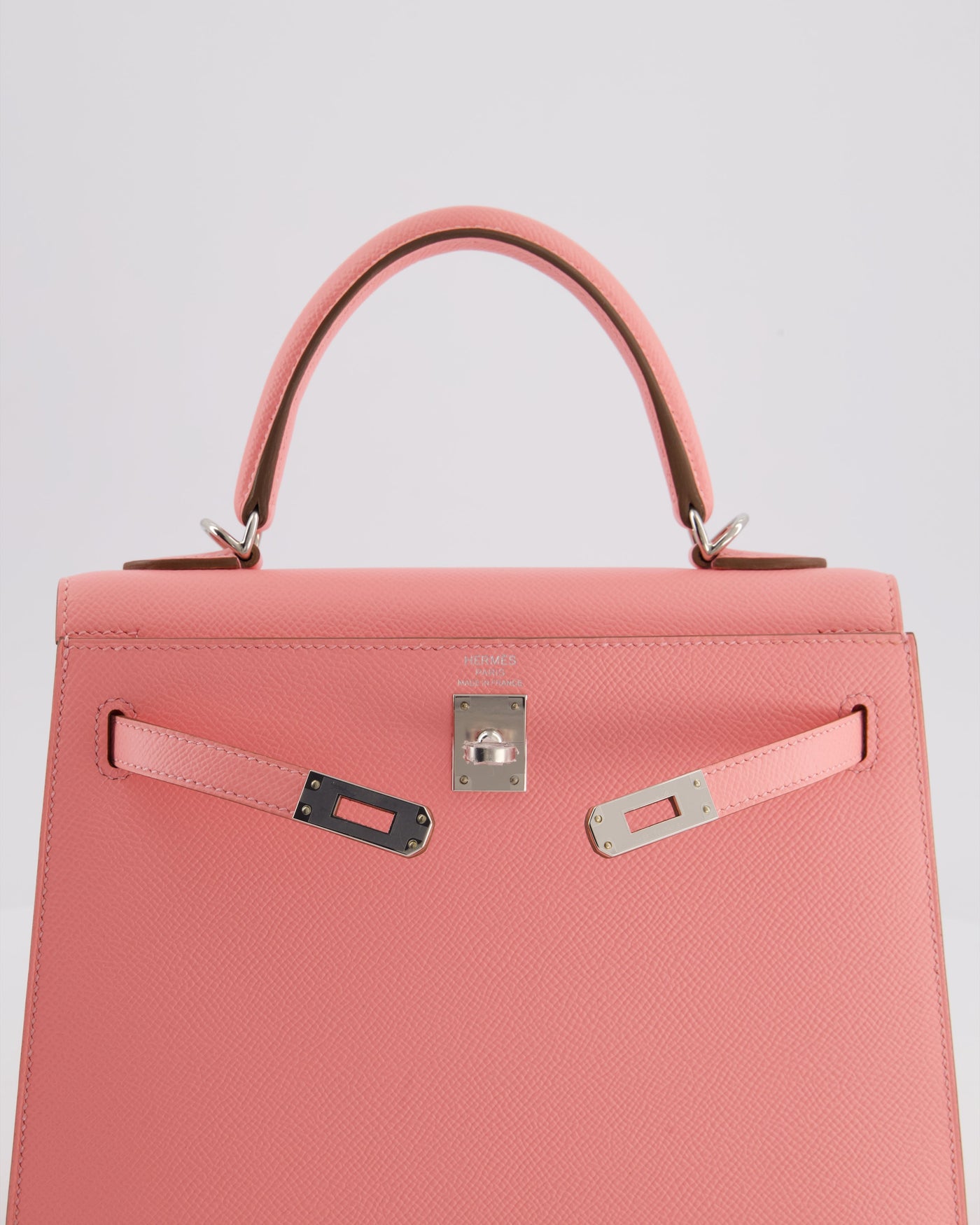 *RARE* Hermes Kelly 25 Sellier Bag in Rose Confetti in Epsom Leather with Palladium Hardware - Product Image 15