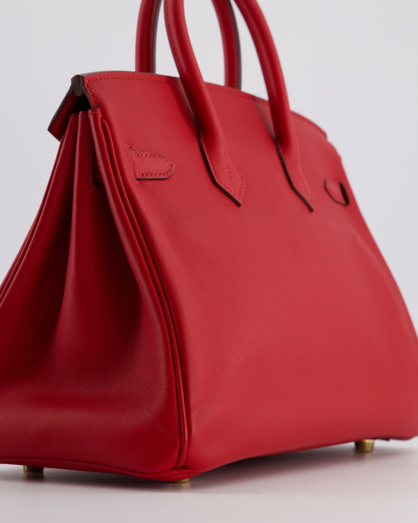Hermes Birkin 25 Retourne Bag in Rouge Grenat Swift Leather with Gold Hardware - Product Image 13