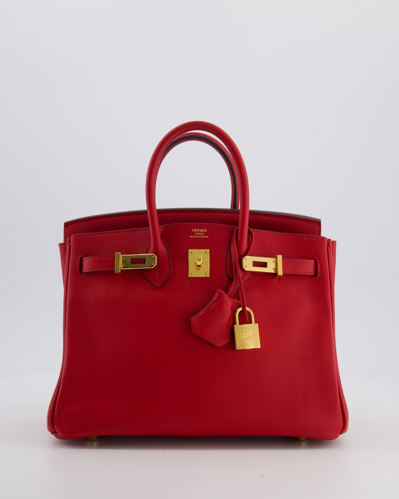 Hermes Birkin 25 Retourne Bag in Rouge Grenat Swift Leather with Gold Hardware - Product Image 2