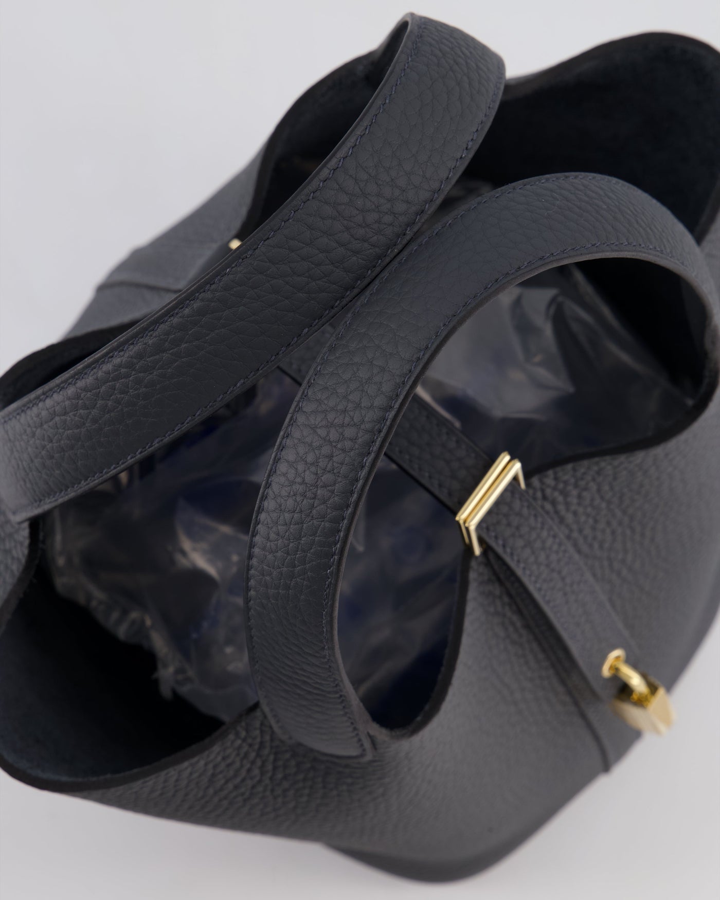 *HOT* Hermes Picotin Lock 18 Bag in Gris Misty Clemence Leather with Permabrass Hardware - Product Image 13