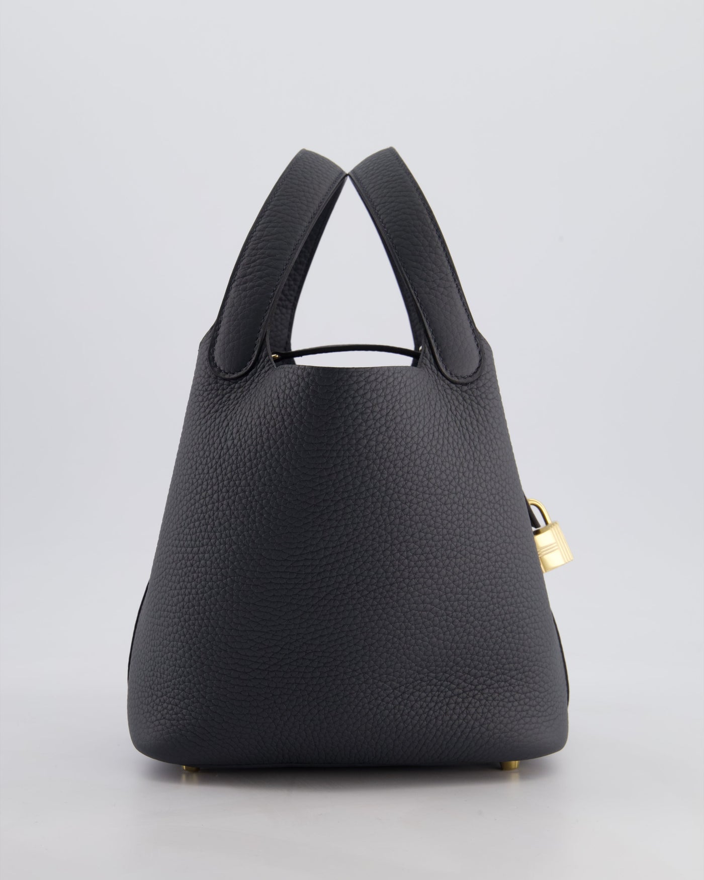*HOT* Hermes Picotin Lock 18 Bag in Gris Misty Clemence Leather with Permabrass Hardware - Product Image 3