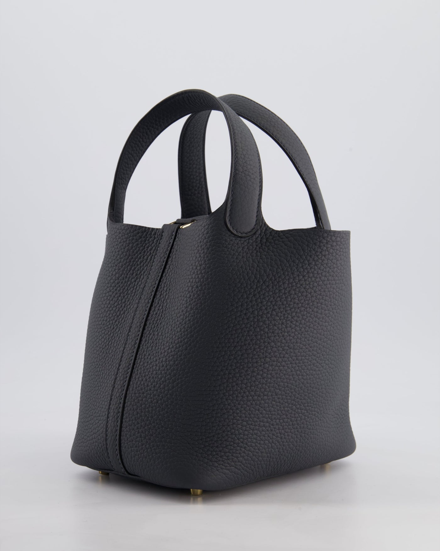*HOT* Hermes Picotin Lock 18 Bag in Gris Misty Clemence Leather with Permabrass Hardware - Product Image 4