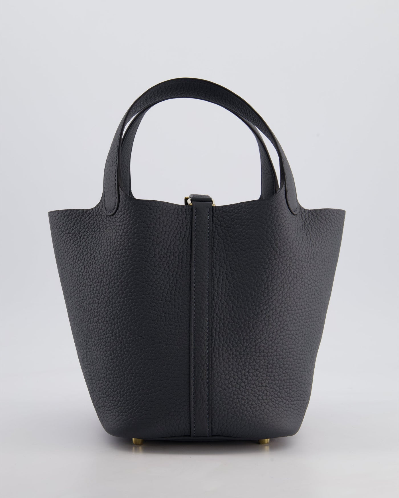 *HOT* Hermes Picotin Lock 18 Bag in Gris Misty Clemence Leather with Permabrass Hardware - Product Image 5