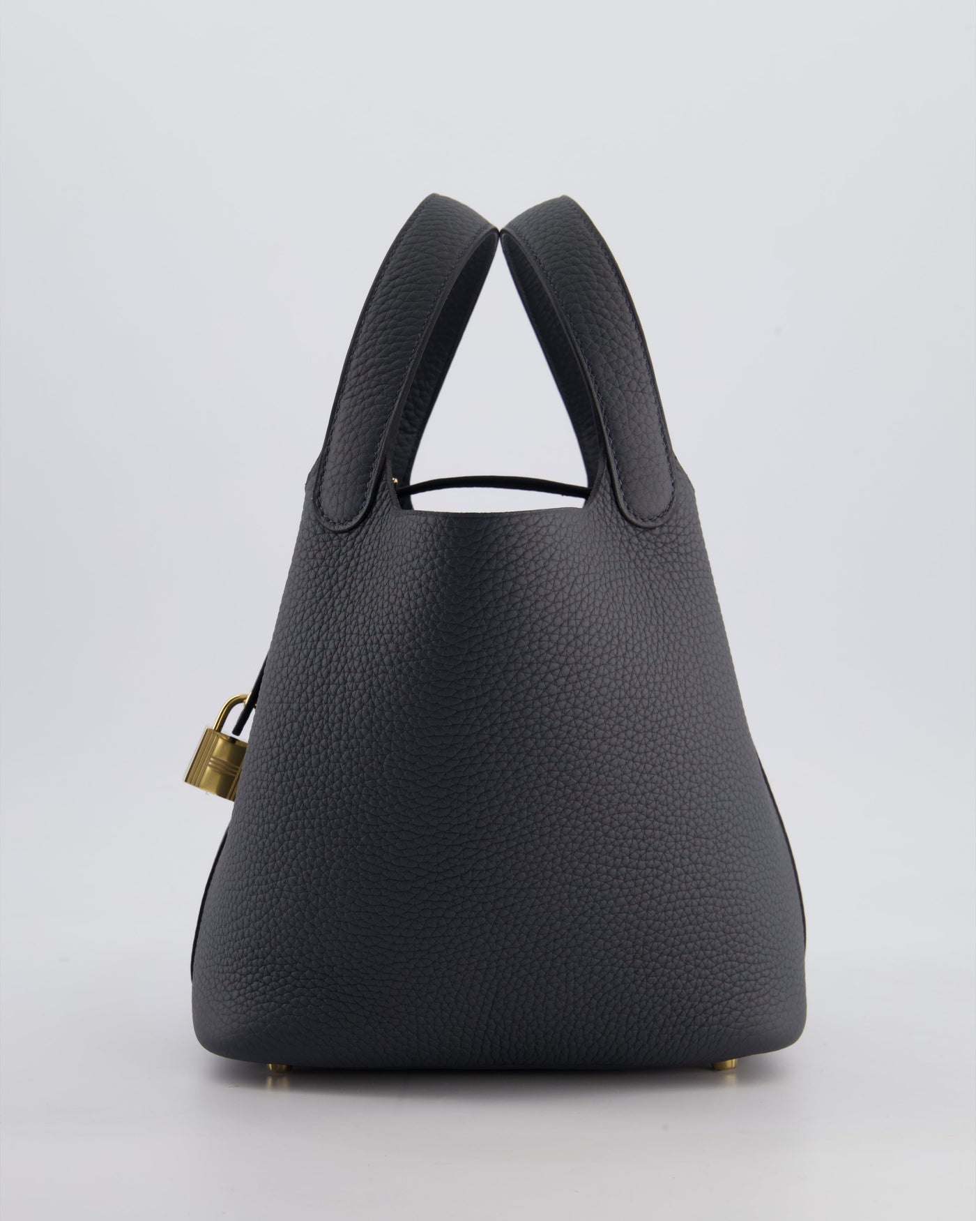 *HOT* Hermes Picotin Lock 18 Bag in Gris Misty Clemence Leather with Permabrass Hardware - Product Image 7