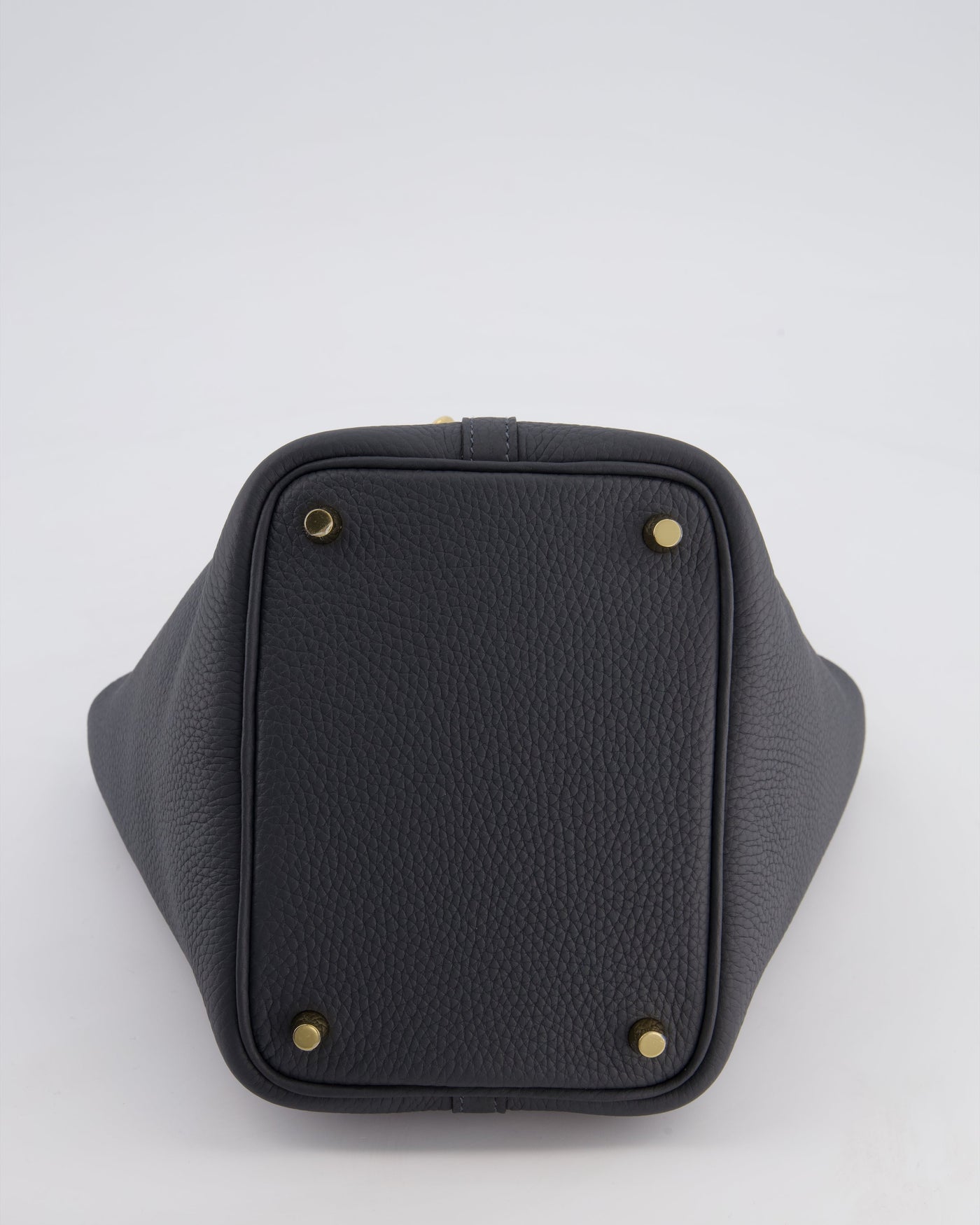 *HOT* Hermes Picotin Lock 18 Bag in Gris Misty Clemence Leather with Permabrass Hardware - Product Image 16