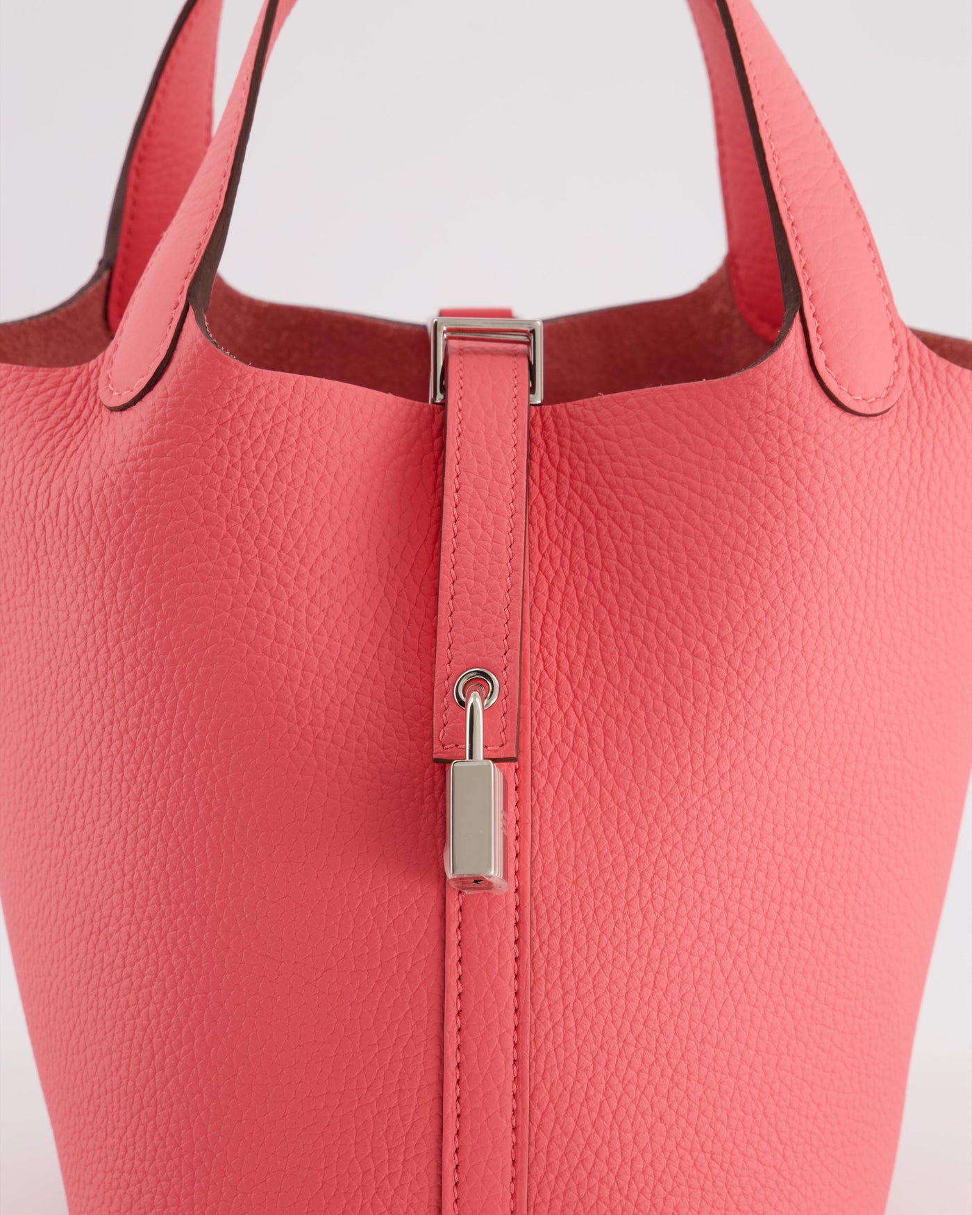 Hermes Picotin Lock 18 Bag in Rose Azalee Clemence Leather with Palladium Hardware - Product Image 13