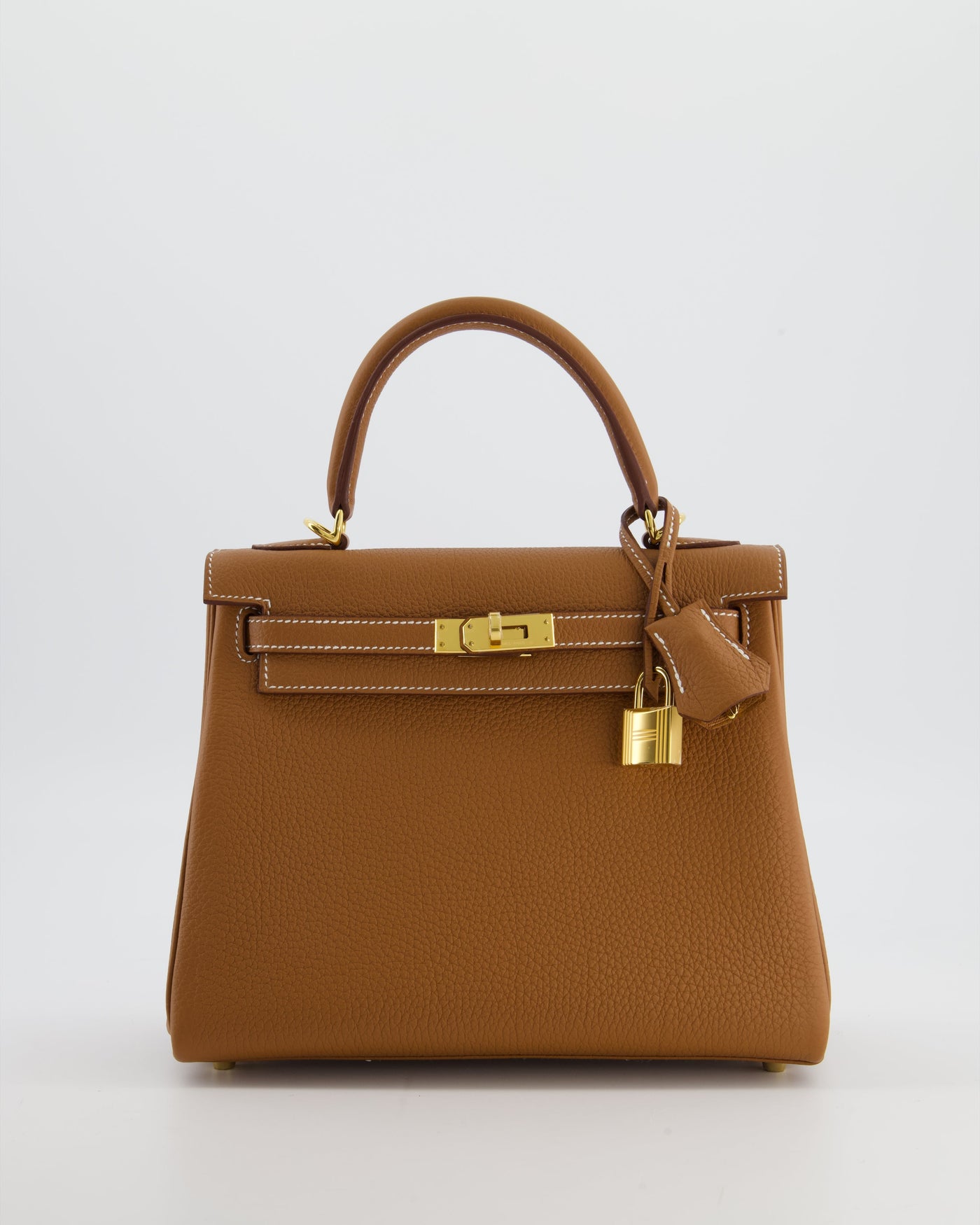 Hermes Kelly 25 Retourne Bag in Gold Togo Leather with Gold Hardware - Product Image 2