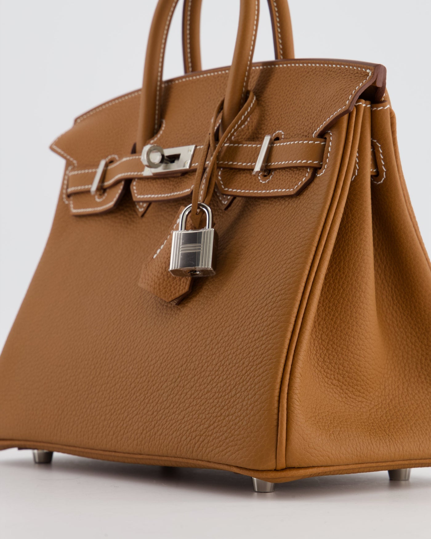 *HOT* Hermes Birkin 25 Retourne Bag in Gold Togo Leather with Palladium Hardware - Product Image 11