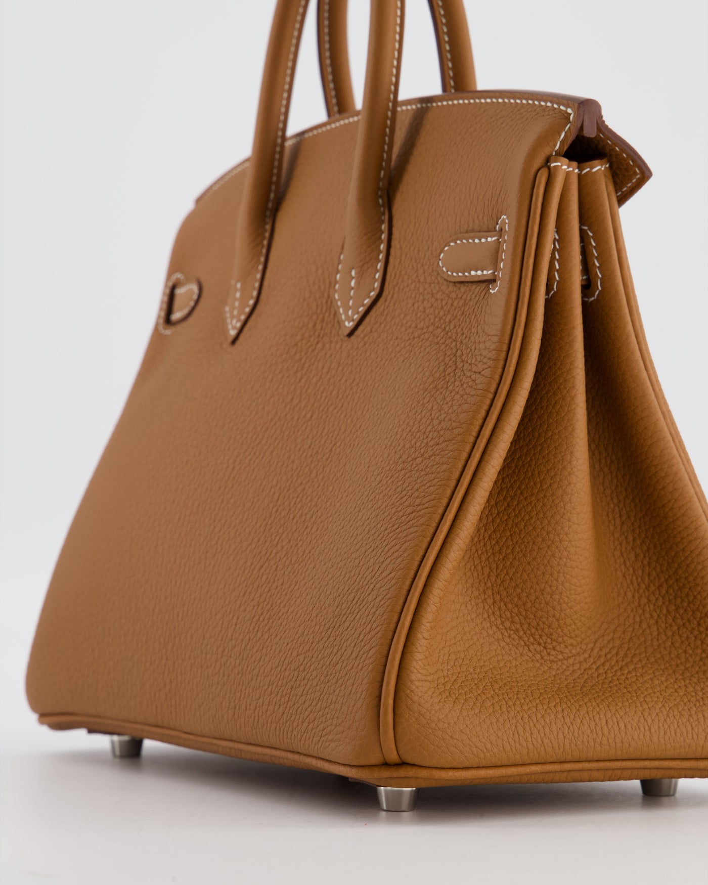 *HOT* Hermes Birkin 25 Retourne Bag in Gold Togo Leather with Palladium Hardware - Product Image 12