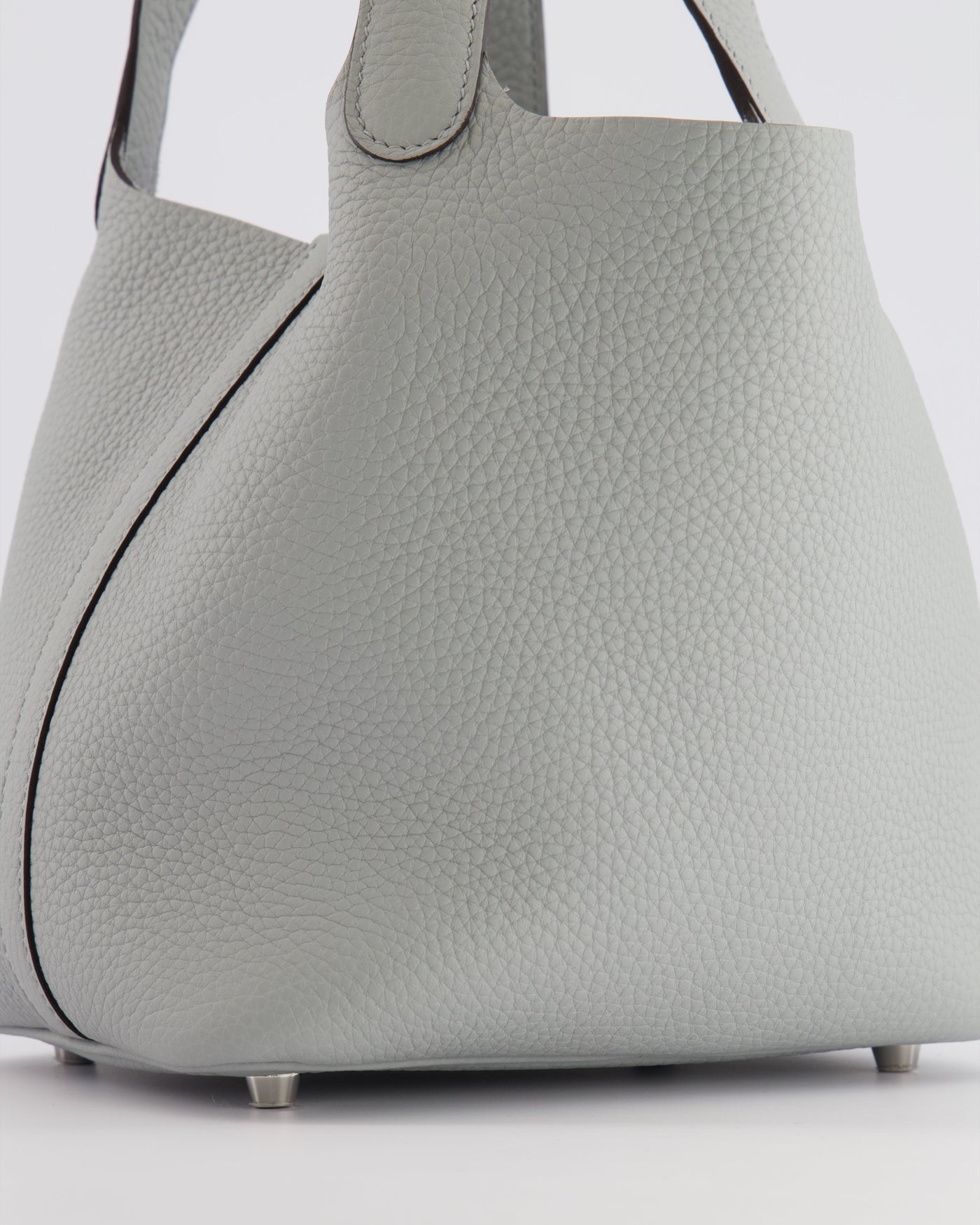 *HOT* Hermes Picotin Lock Bag 18cm in Bleu Glacier Clemence Leather with Palladium Hardware - Product Image 12
