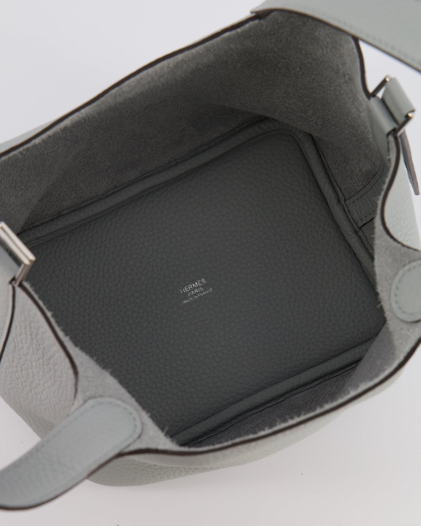 *HOT* Hermes Picotin Lock Bag 18cm in Bleu Glacier Clemence Leather with Palladium Hardware - Product Image 18