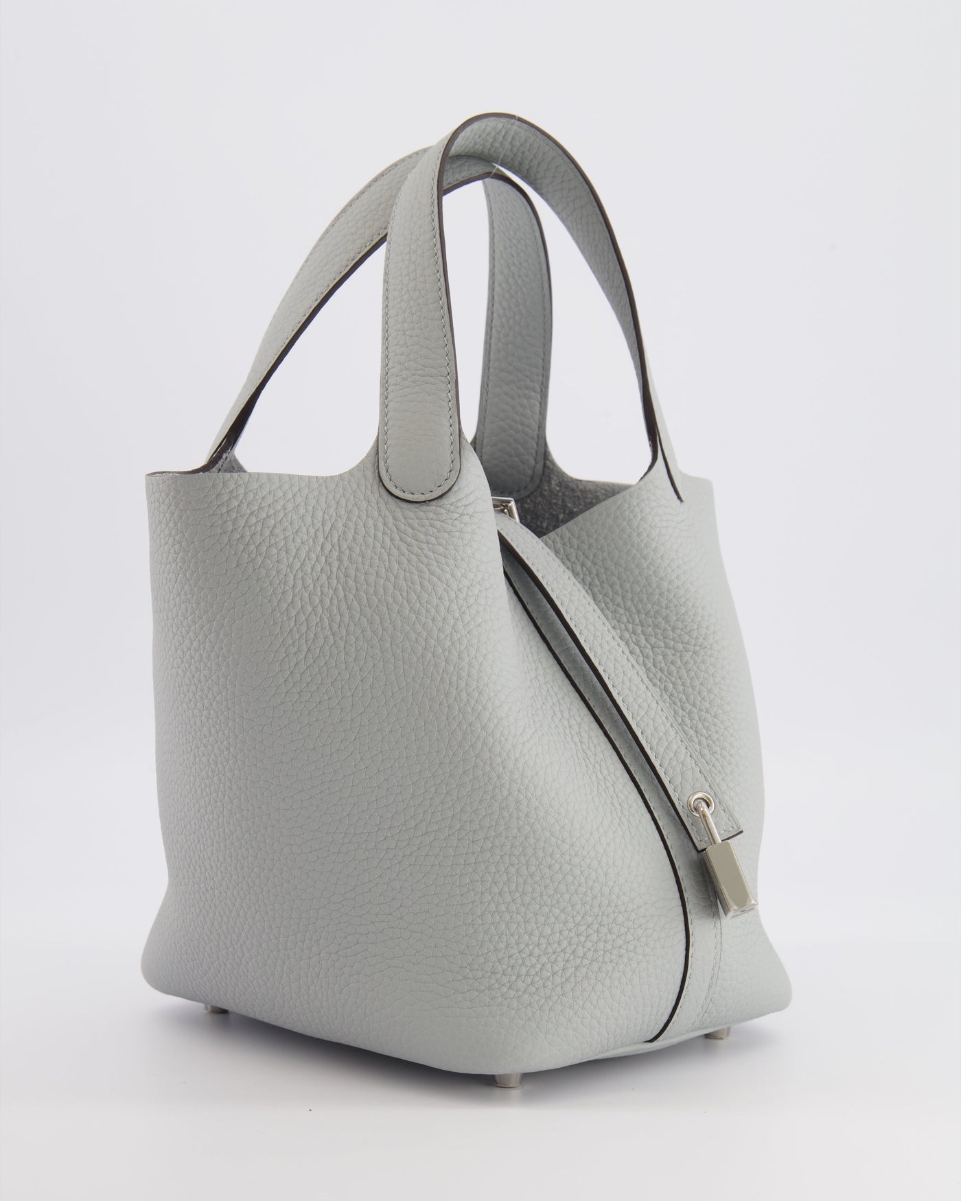*HOT* Hermes Picotin Lock Bag 18cm in Bleu Glacier Clemence Leather with Palladium Hardware - Product Image 2