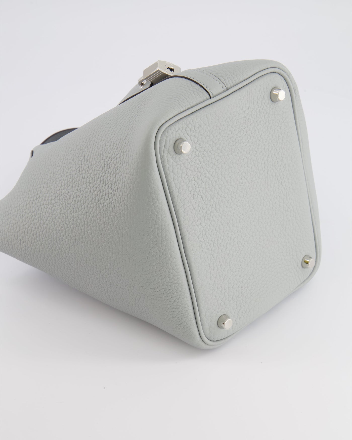 *HOT* Hermes Picotin Lock Bag 18cm in Bleu Glacier Clemence Leather with Palladium Hardware - Product Image 15