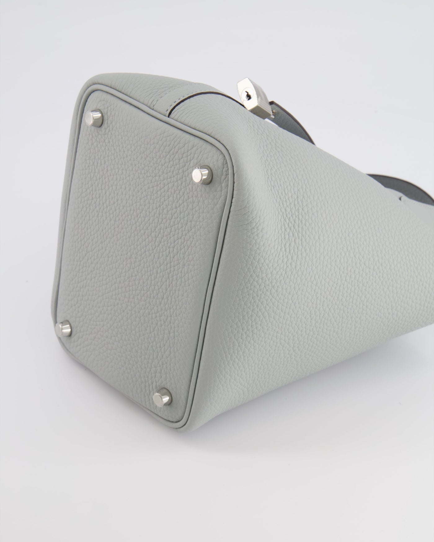 *HOT* Hermes Picotin Lock Bag 18cm in Bleu Glacier Clemence Leather with Palladium Hardware - Product Image 16