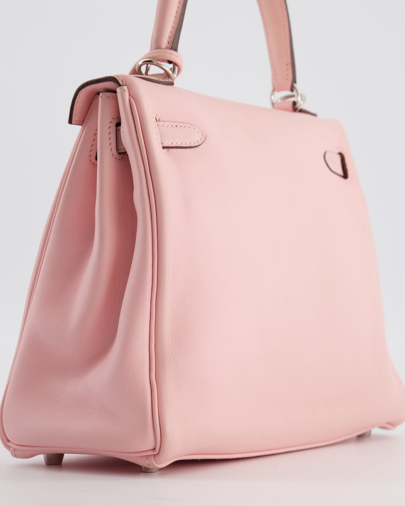Hermes Kelly 25 Retourne Bag in Rose Sakura Swift Leather with Palladium Hardware - Product Image 17