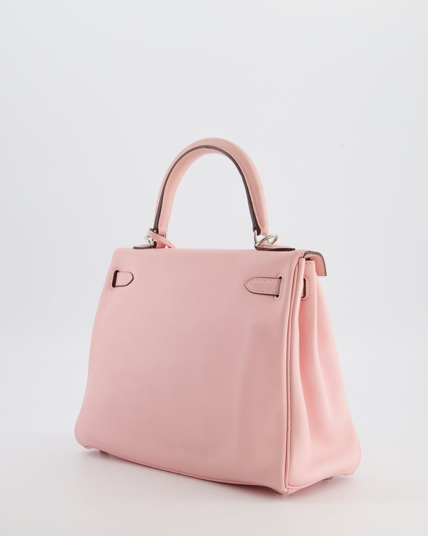 Hermes Kelly 25 Retourne Bag in Rose Sakura Swift Leather with Palladium Hardware - Product Image 5