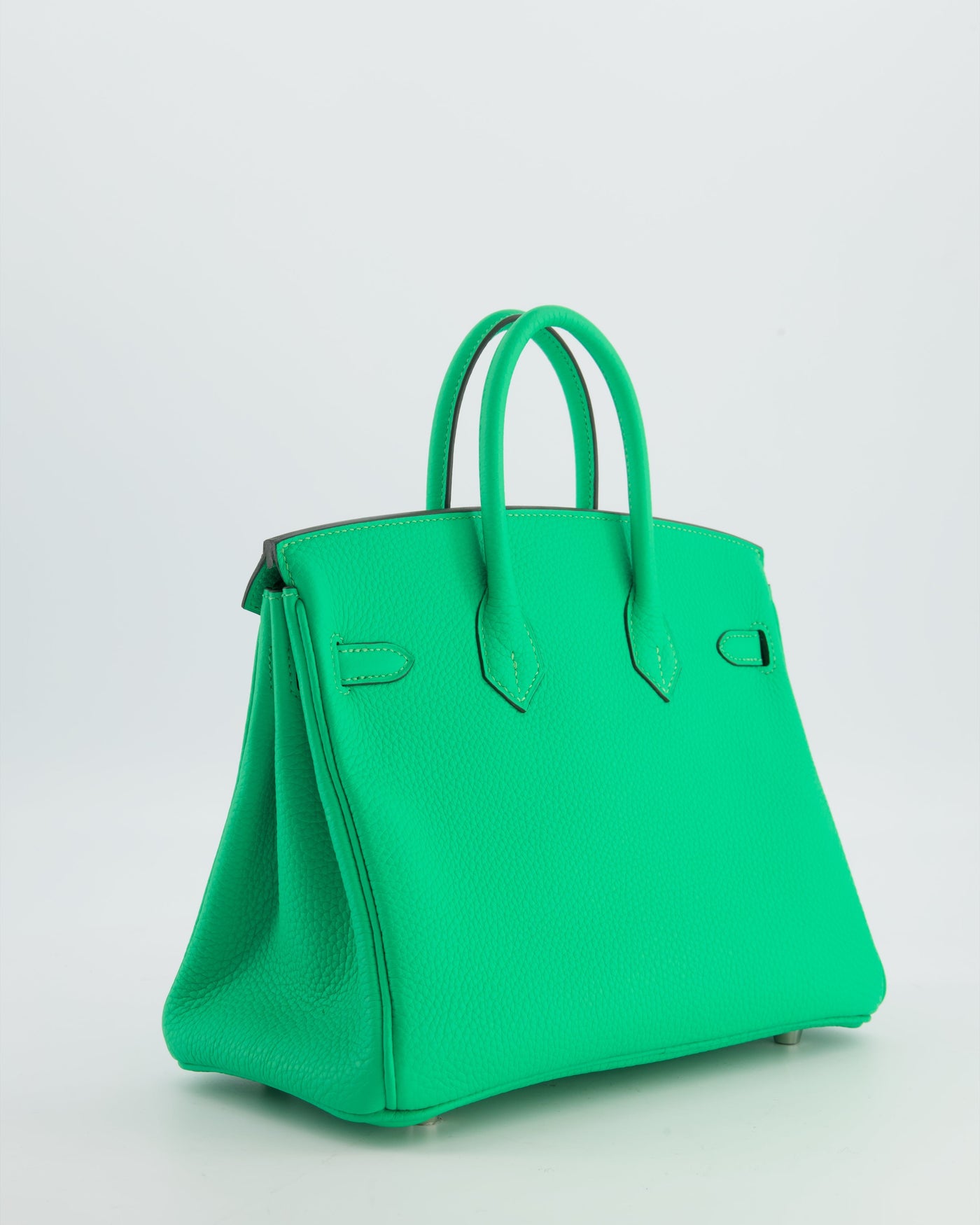 Hermes Birkin 25 Retourne Bag in Vert Comics Togo Leather with Palladium Hardware - Product Image 5