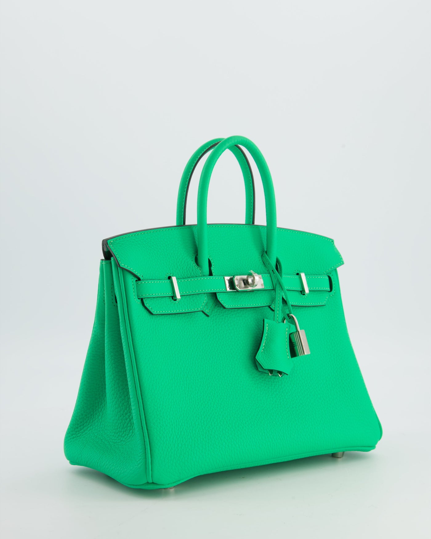Hermes Birkin 25 Retourne Bag in Vert Comics Togo Leather with Palladium Hardware - Product Image 3