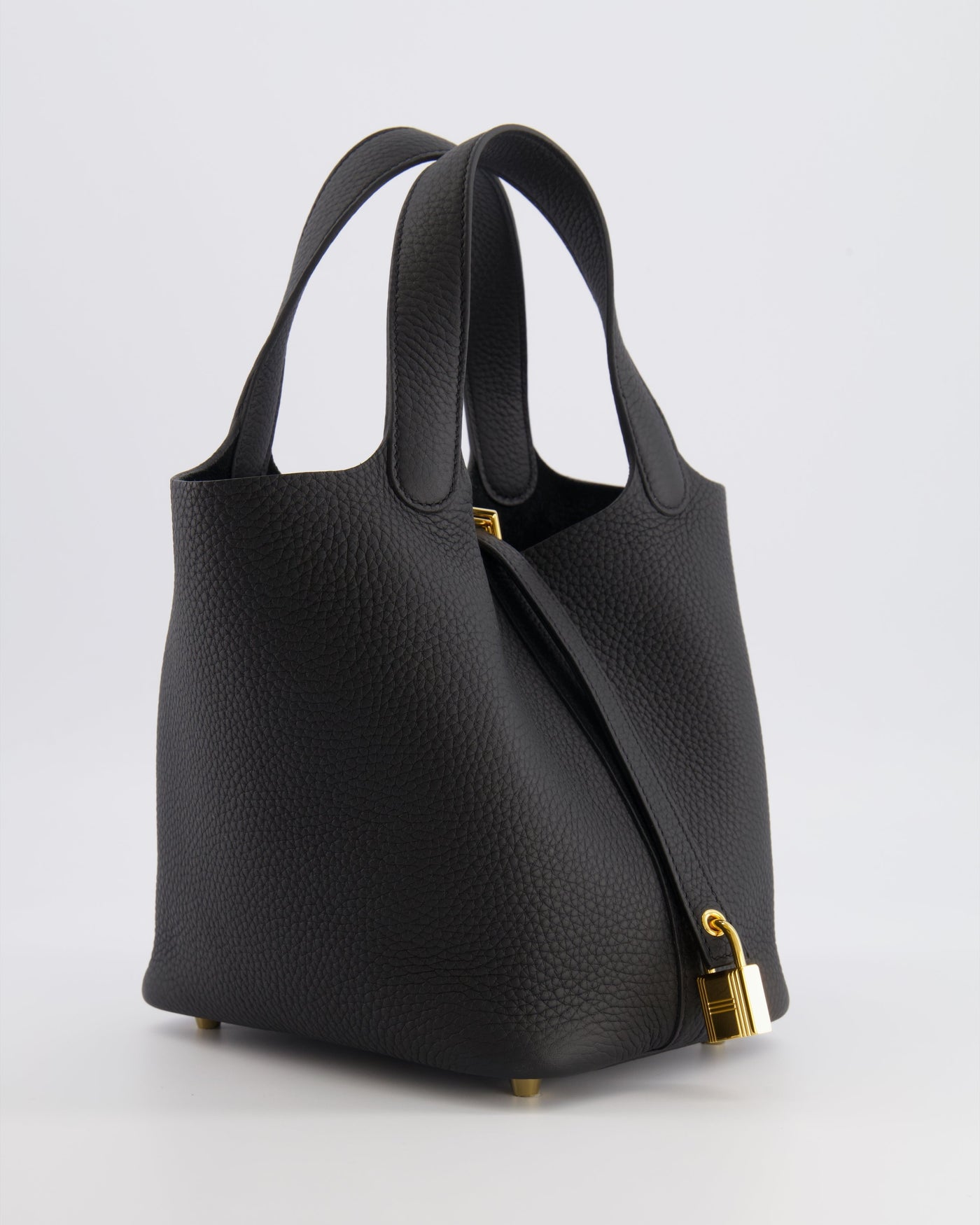 Hermes Picotin Lock Bag 18cm in Noir Clemence Leather with Gold Hardware - Product Image 2