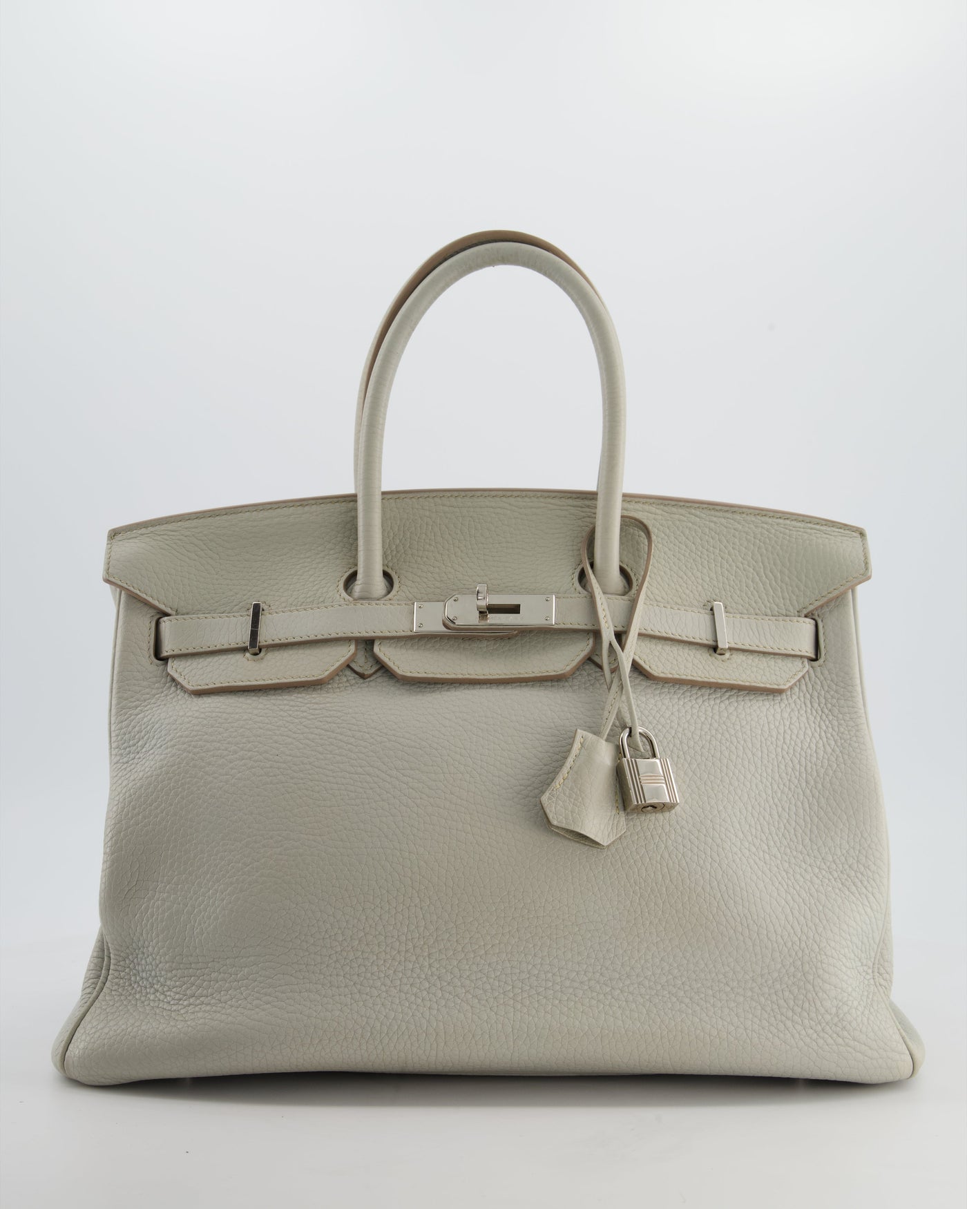 Hermes Birkin 35 Retourne Bag in Gris Perle Togo Leather with Palladium Hardware | Studio Nafay