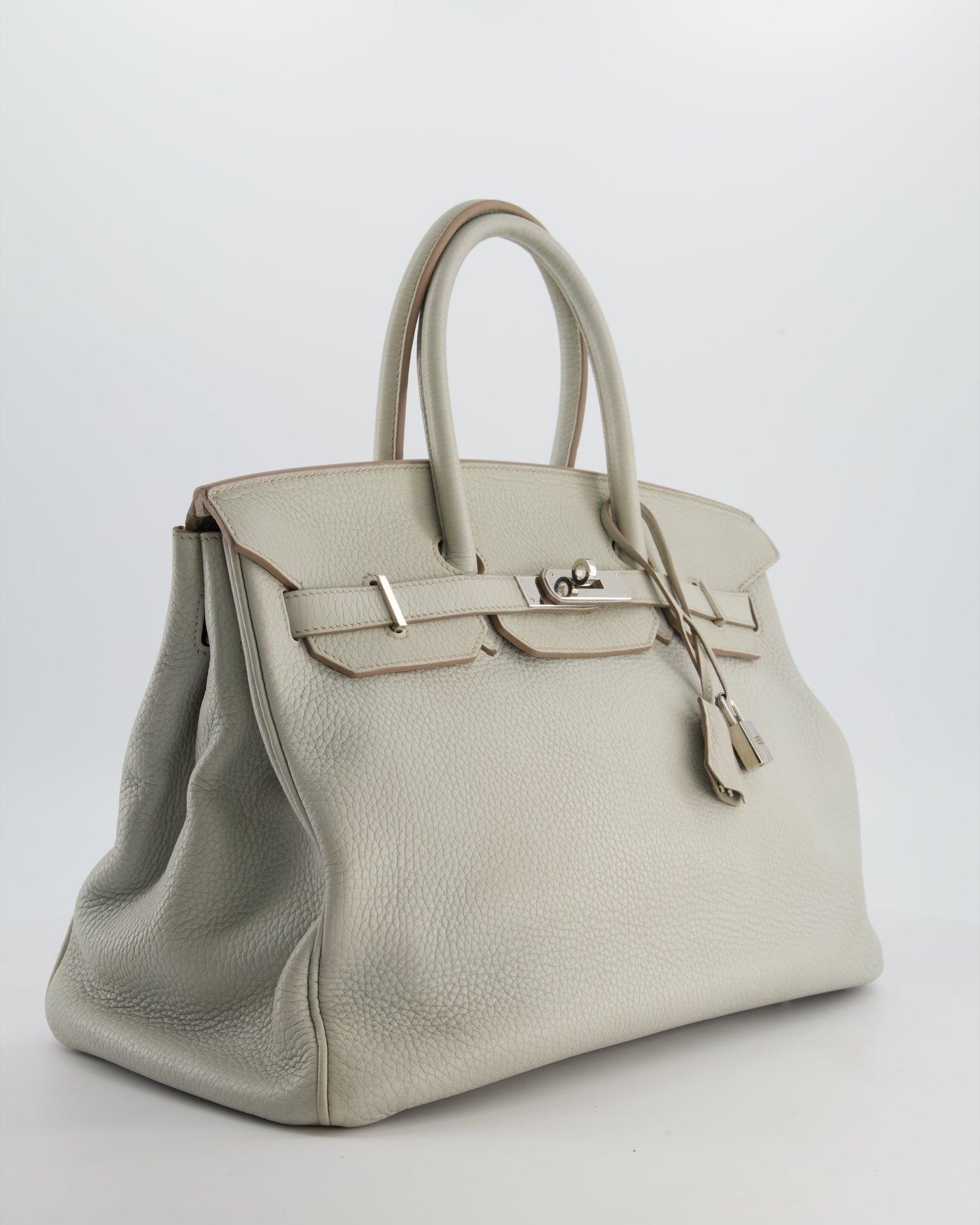 Hermes Birkin 35 Retourne Bag in Gris Perle Togo Leather with Palladium Hardware - Product Image 3